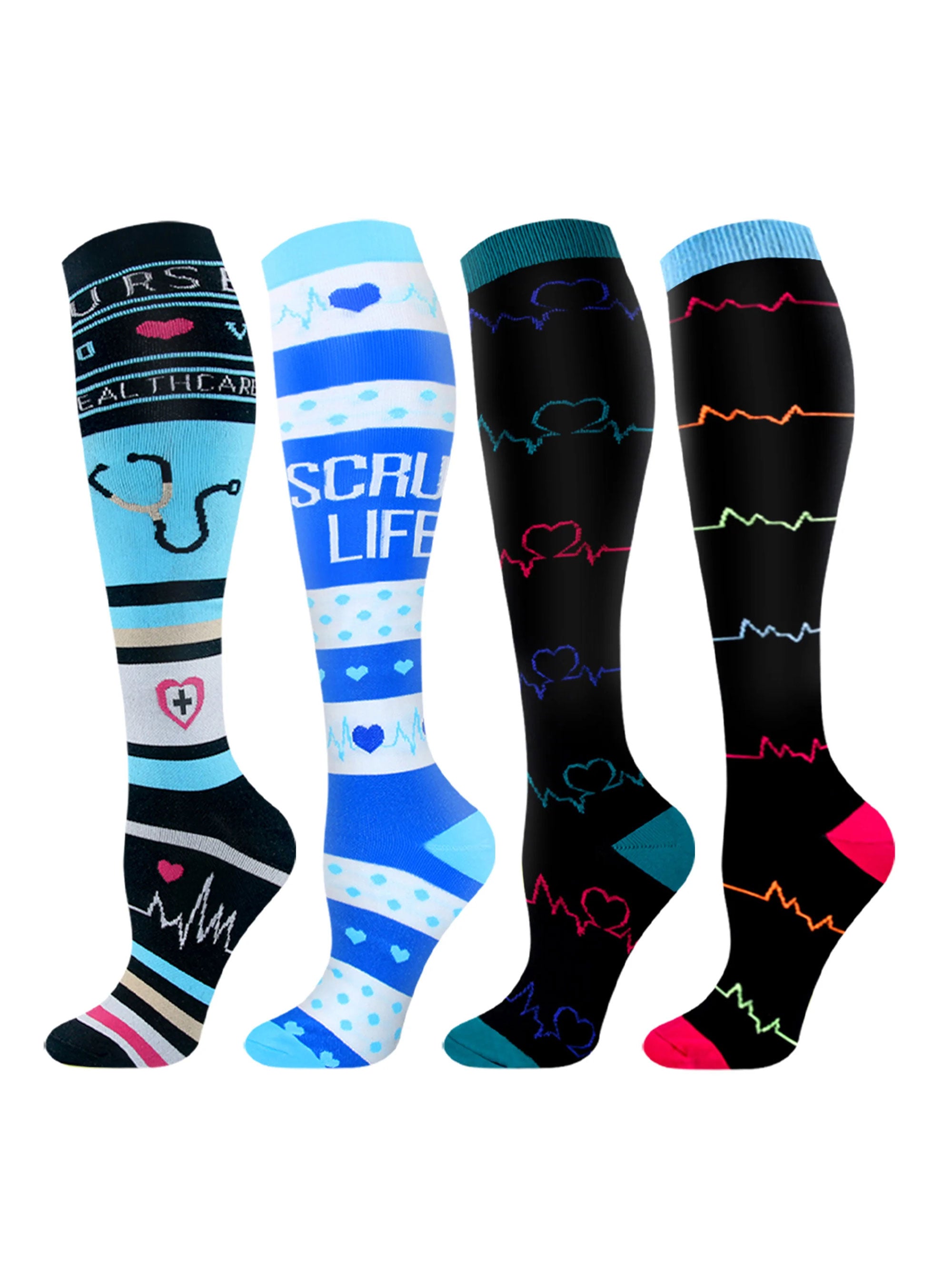 SHOWITTY Plus Size Sports Socks – Knee High Support for All-Day Comfort and Performance