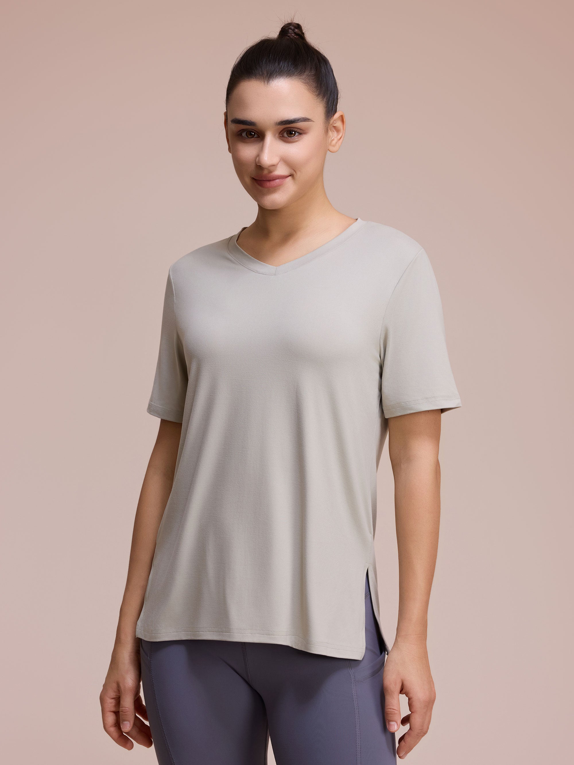 SHOWITTY 3-Pack Plus Size V-Neck T-Shirts for Women – Lightweight, Loose Fit Summer Essentials