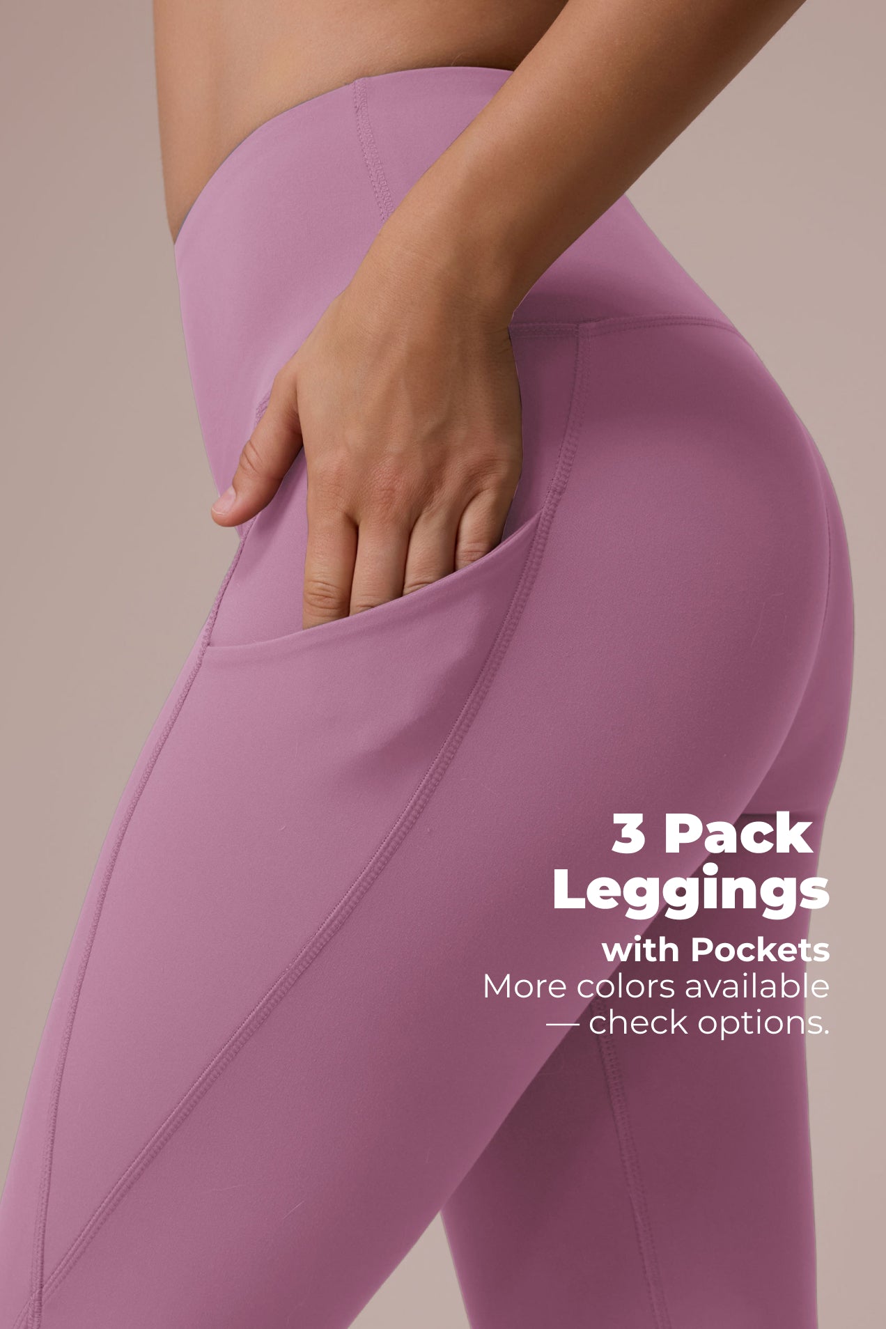 SHOWITTY 3 Pack Leggings for Women with Pockets - Plus Size High Waist Women's Workout Running Yoga Pants
