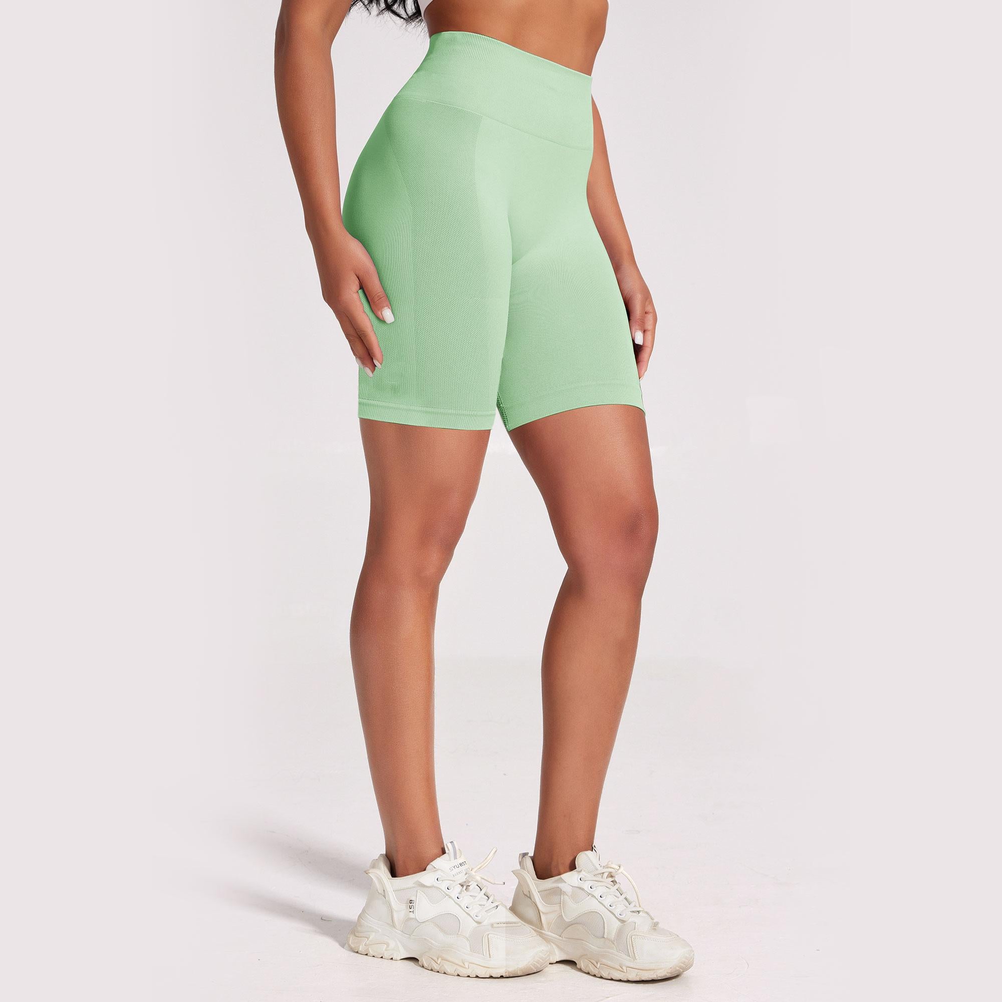 Viconow Workout Shorts for Women -8 Inch High Waist Tummy Control Bike Shorts for Gym Workout Athletic Running Yoga