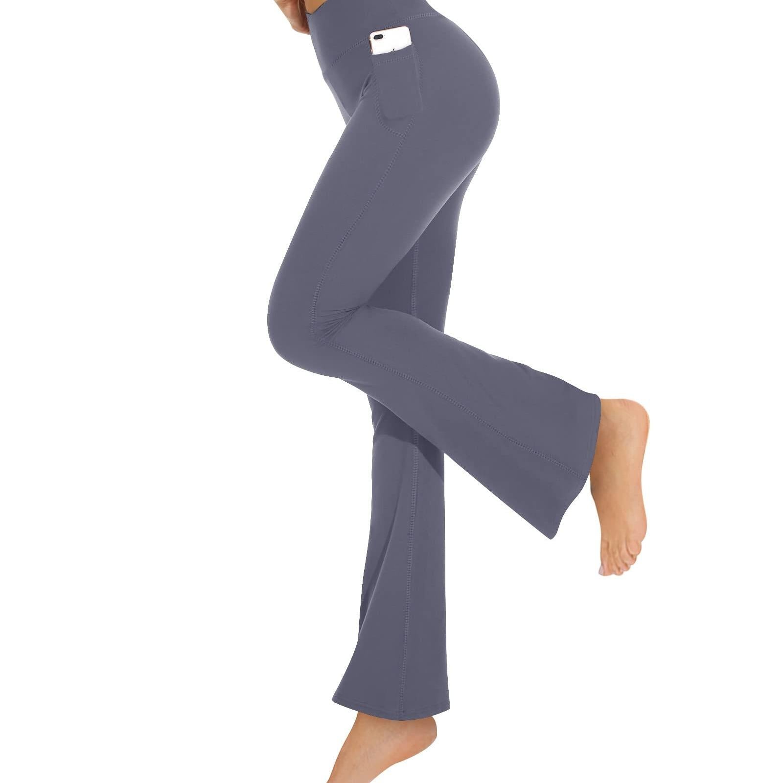 SHOWITTY Flare Leggings with Pockets for Women