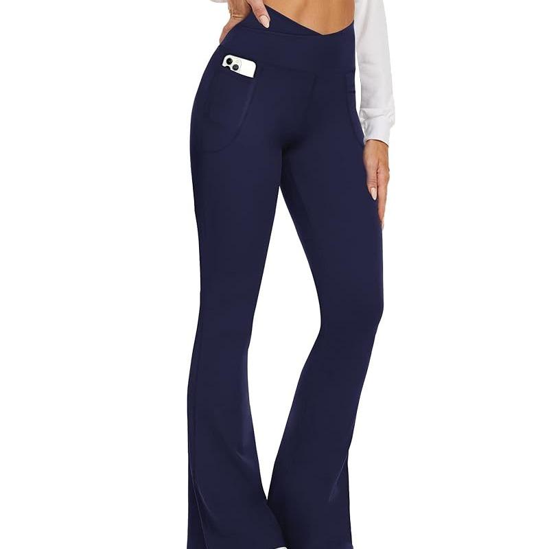 SHOWITTY Flare Leggings with Pockets for Women