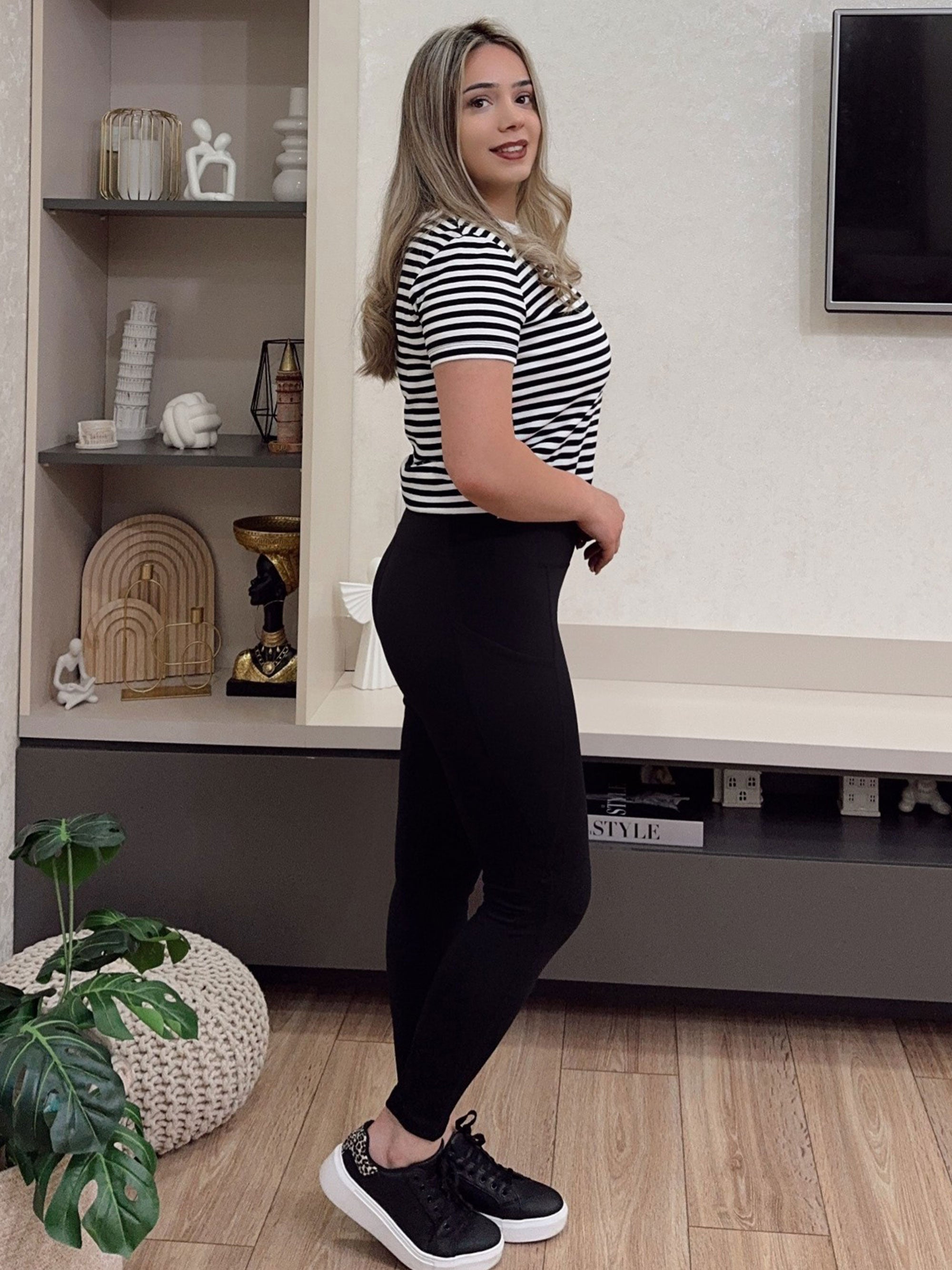 SHOWITTY 3 Pack Leggings for Women with Pockets - Plus Size High Waist Women's Workout Running Yoga Pants