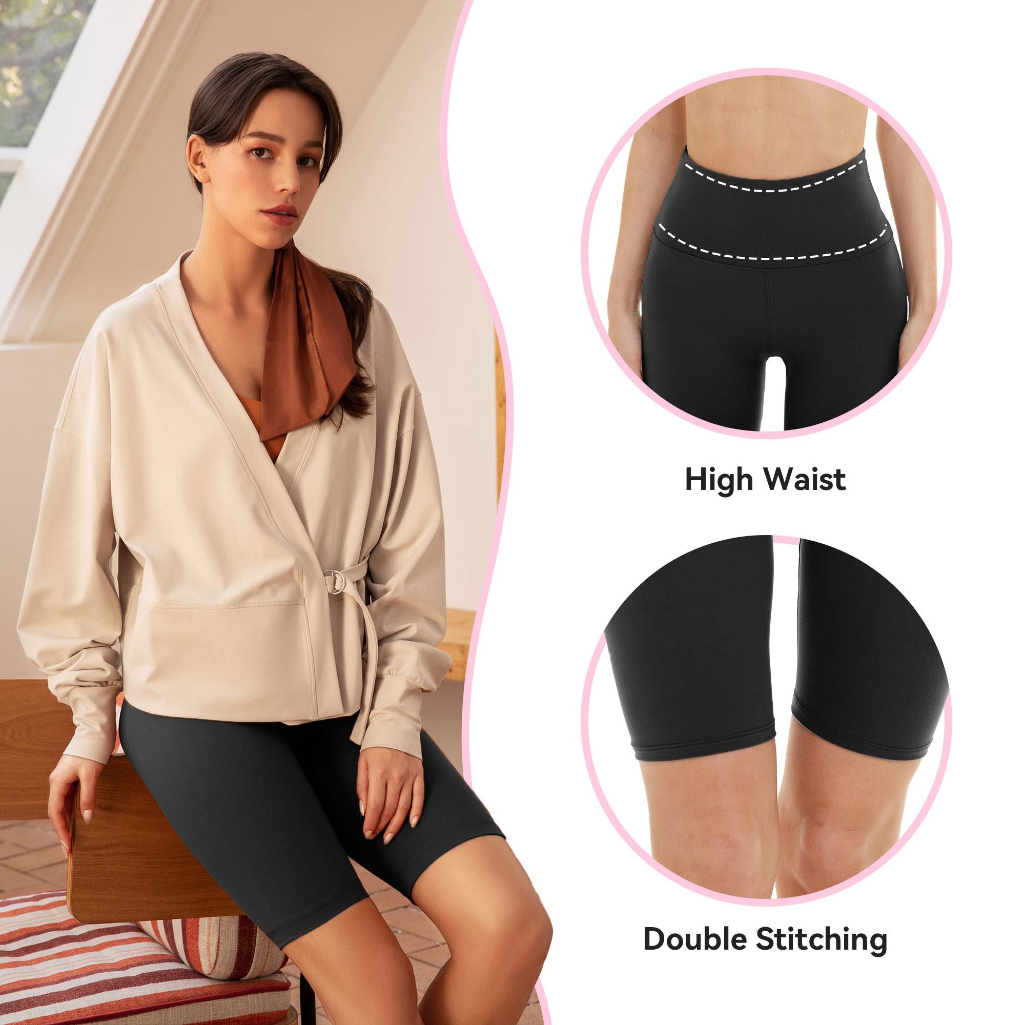 SHOWITTY 3 Pack 8" Biker Shorts for Women(Reg & Plus Size)