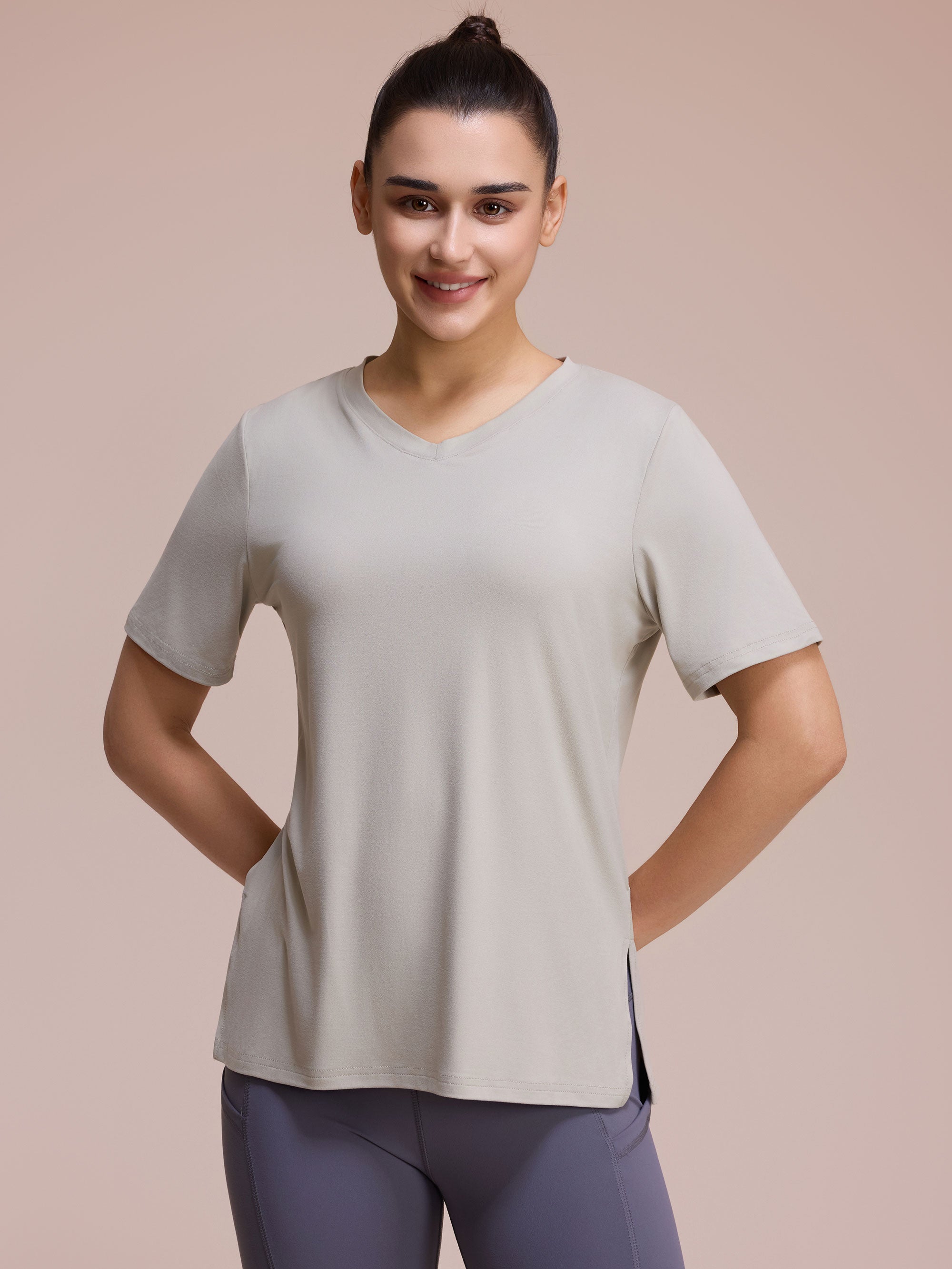 SHOWITTY 3-Pack Plus Size V-Neck T-Shirts for Women – Lightweight, Loose Fit Summer Essentials