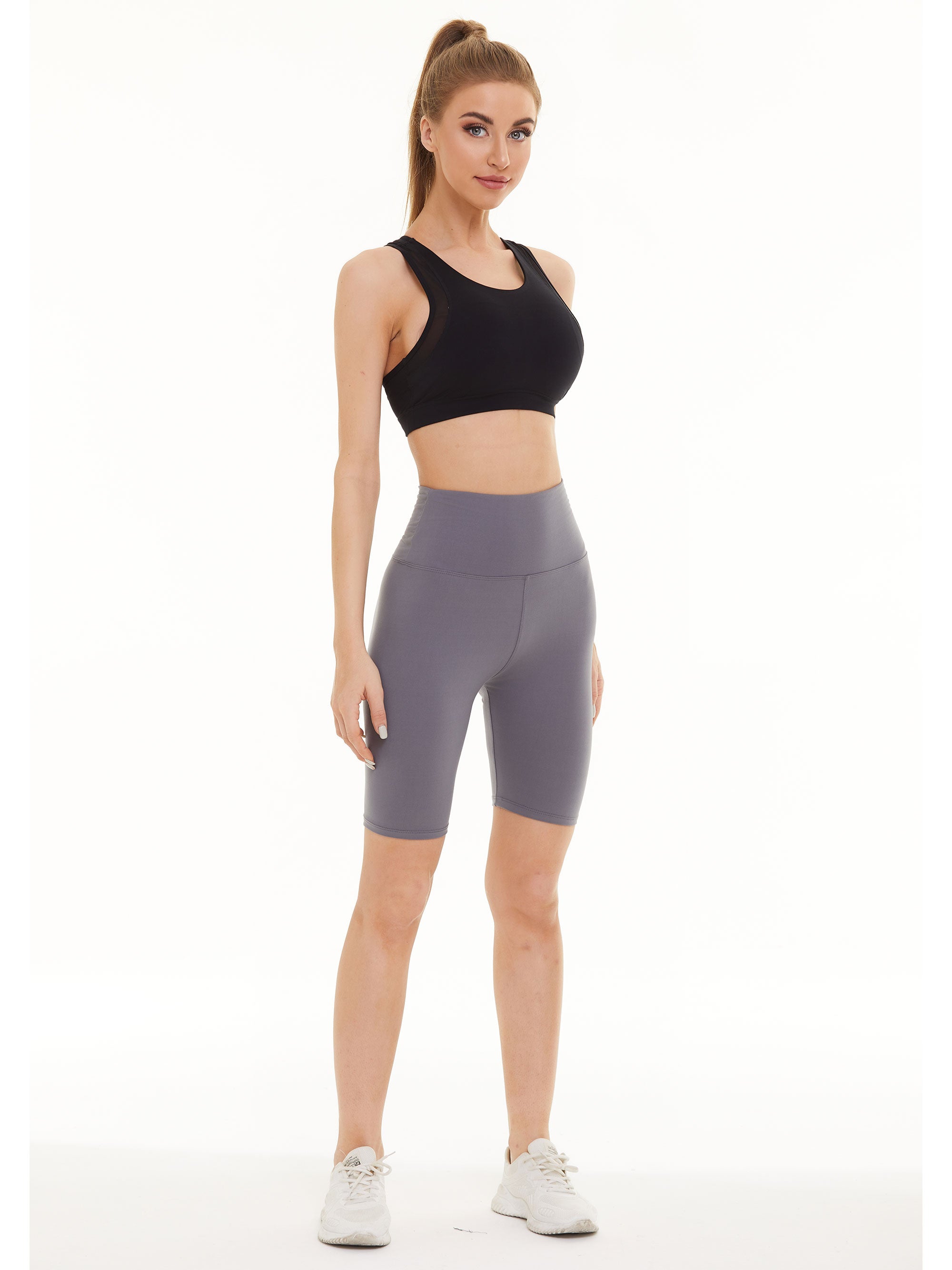 SHOWITTY 3 Pack 8" Biker Shorts for Women(Reg & Plus Size)