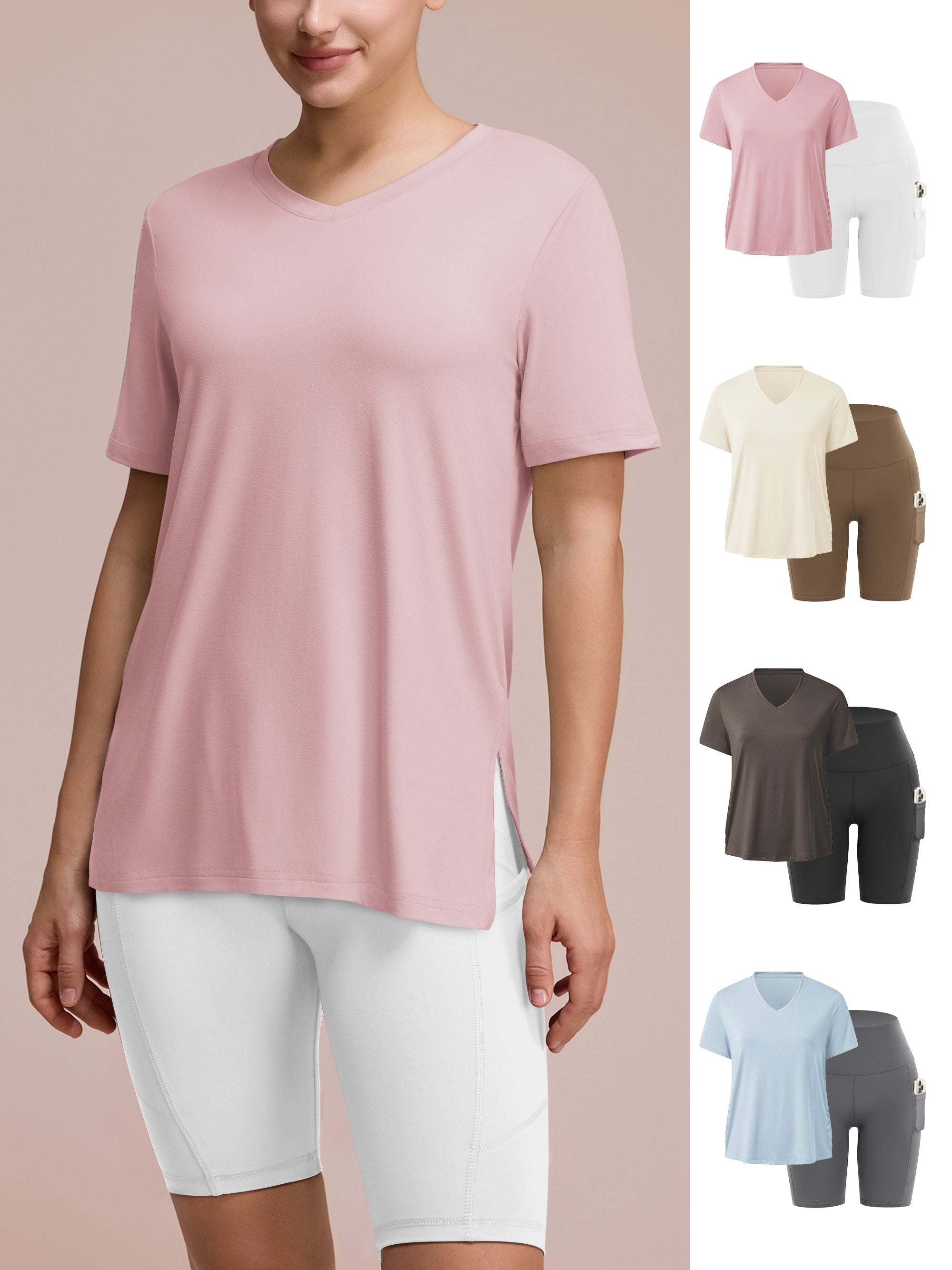 SHOWITTY Women’s Summer Lounge Set – Relaxed Fit Tee and Comfy Shorts, 2-Piece Matching Set for Home, Workout, or Running Errands