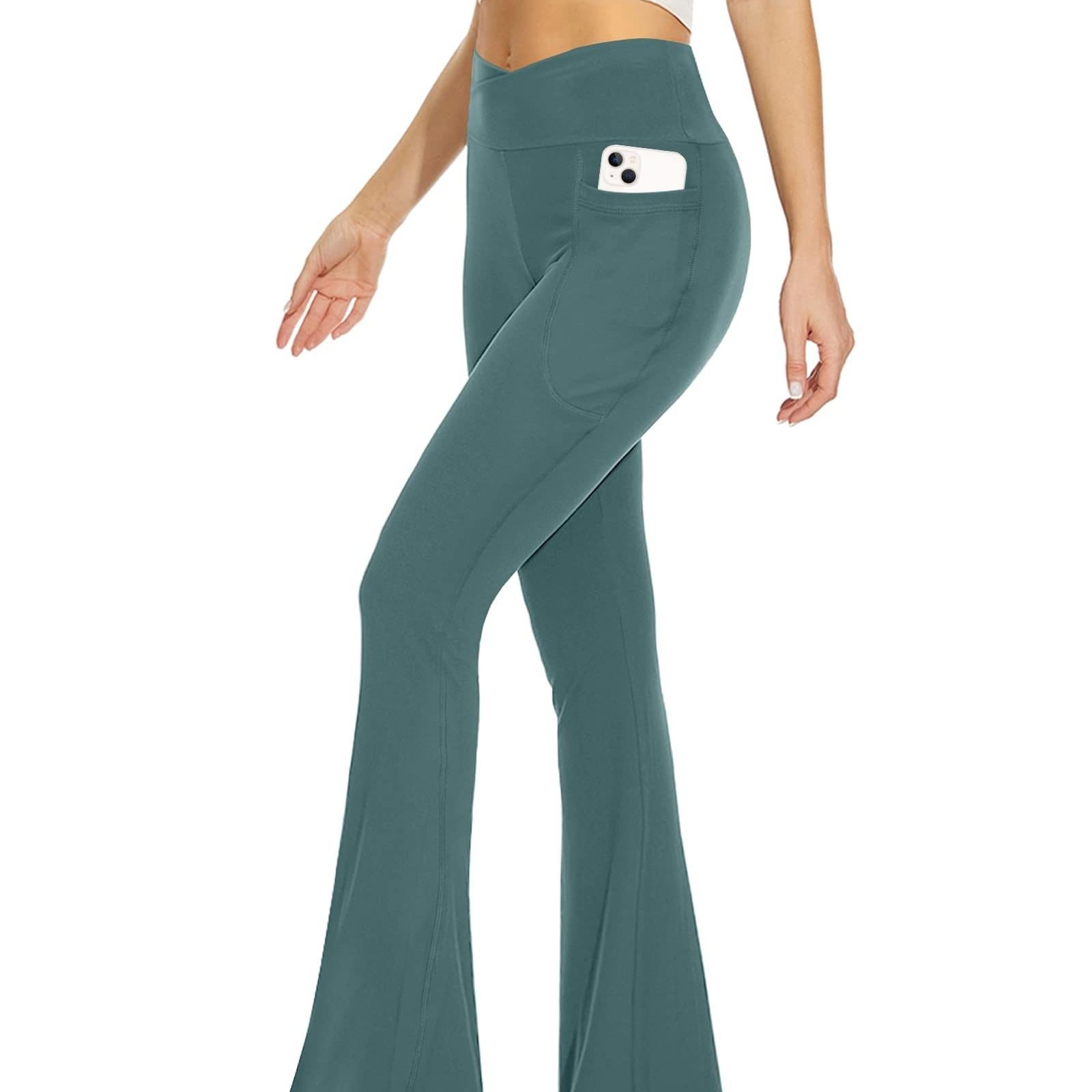 SHOWITTY Flare Leggings with Pockets for Women