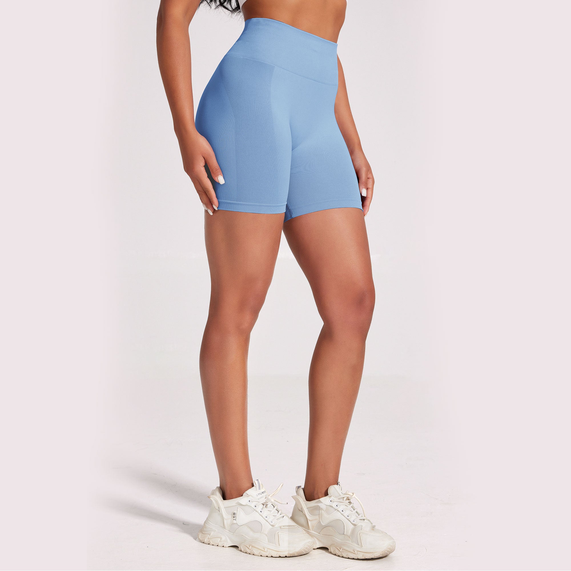 VICONOW Workout Shorts for Women - 5 Inch High Waist Tummy Control Bike Shorts for Gym Workout Athletic Running Yoga
