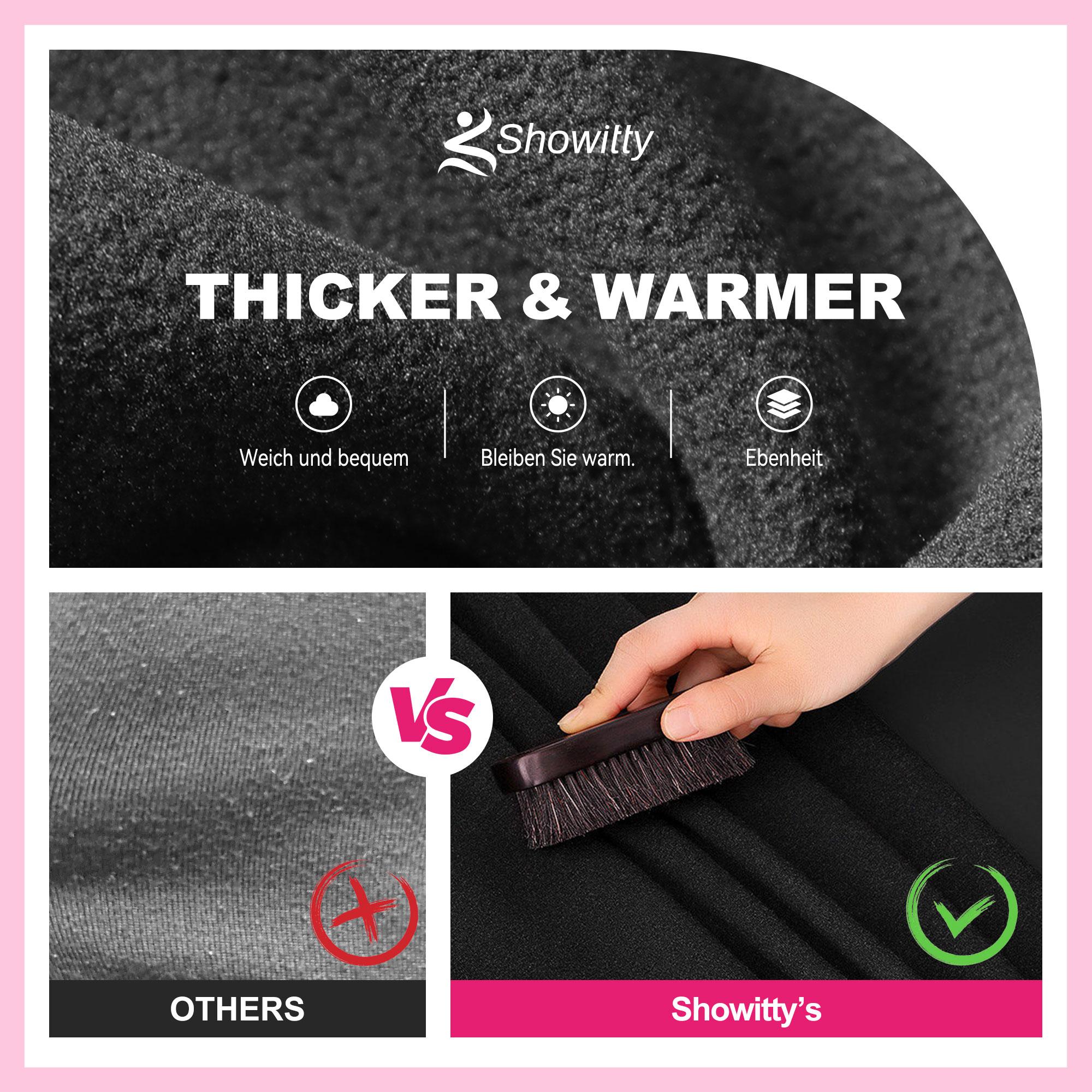 SHOWITTY Fleece Lined Leggings Women - Low Waisted Winter Yoga Pants Tummy Control Soft Thermal Warm for Hiking Workout