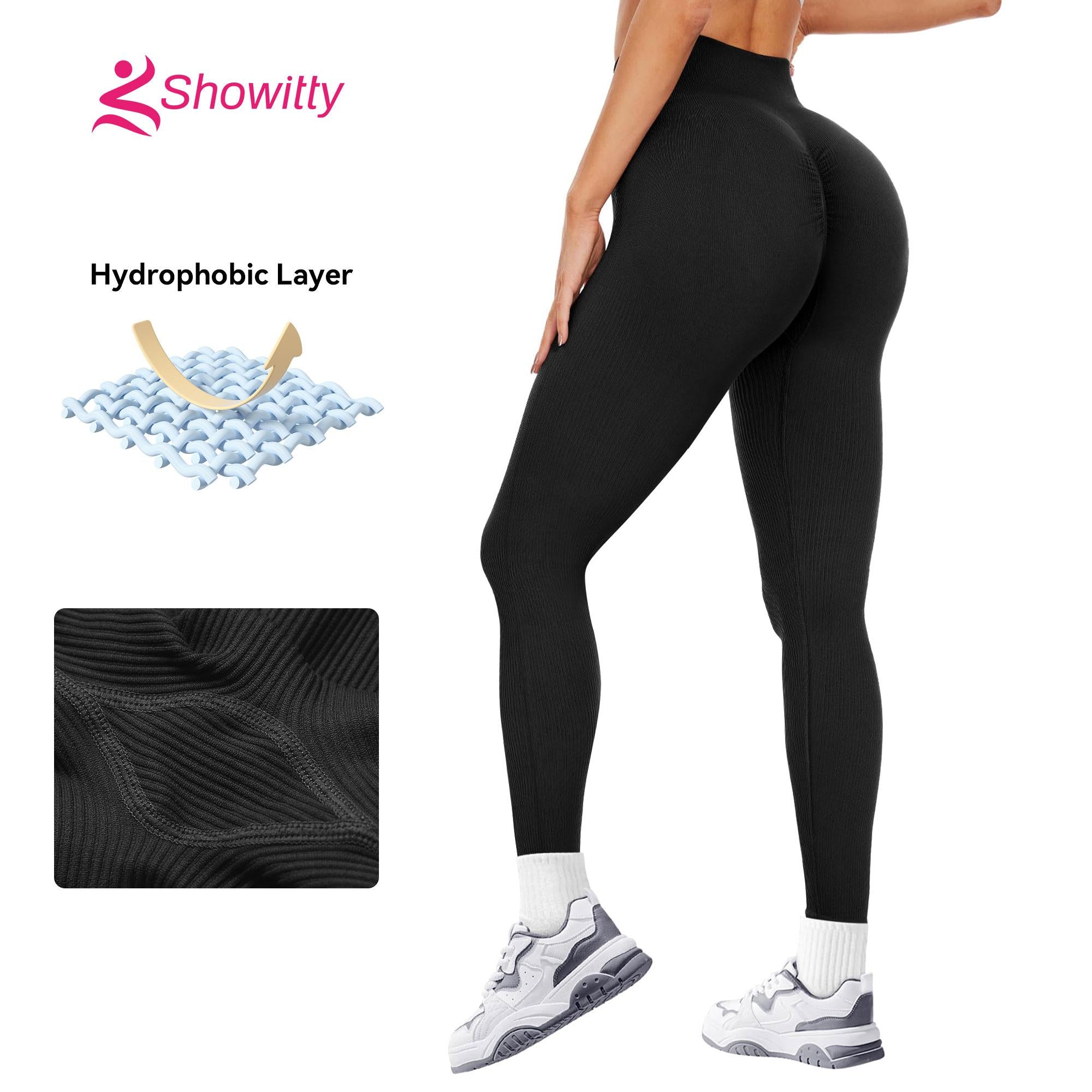 SHOWITTY Workout Plus Size Leggings Women Butt Lifting Seamless High Waisted Workout Gym Yoga Pants