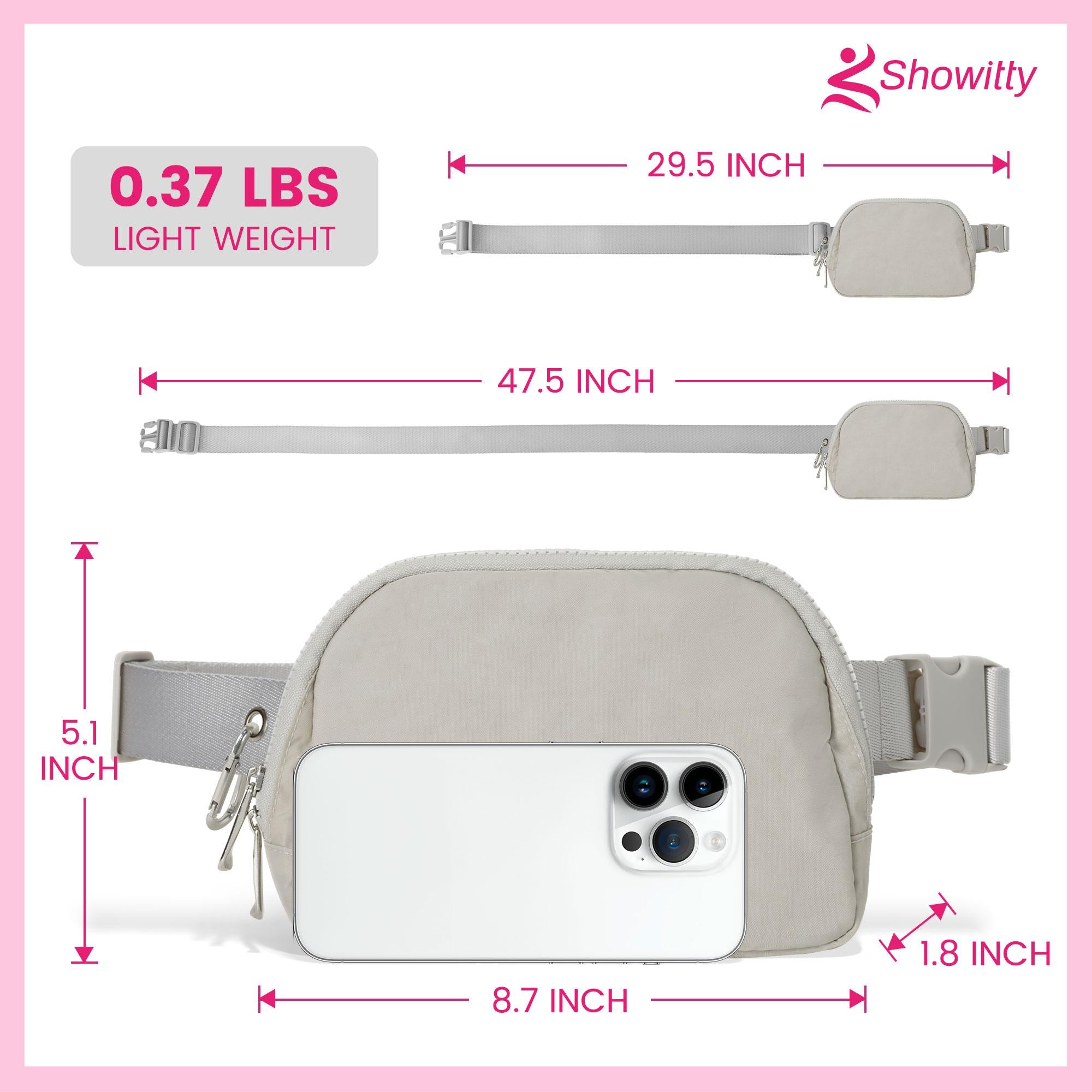 Everywhere Fanny Packs, Waterproof Crossbody Belt Bag for Women Men with Adjustable Strap Waist Pack for Running Travelling lulu