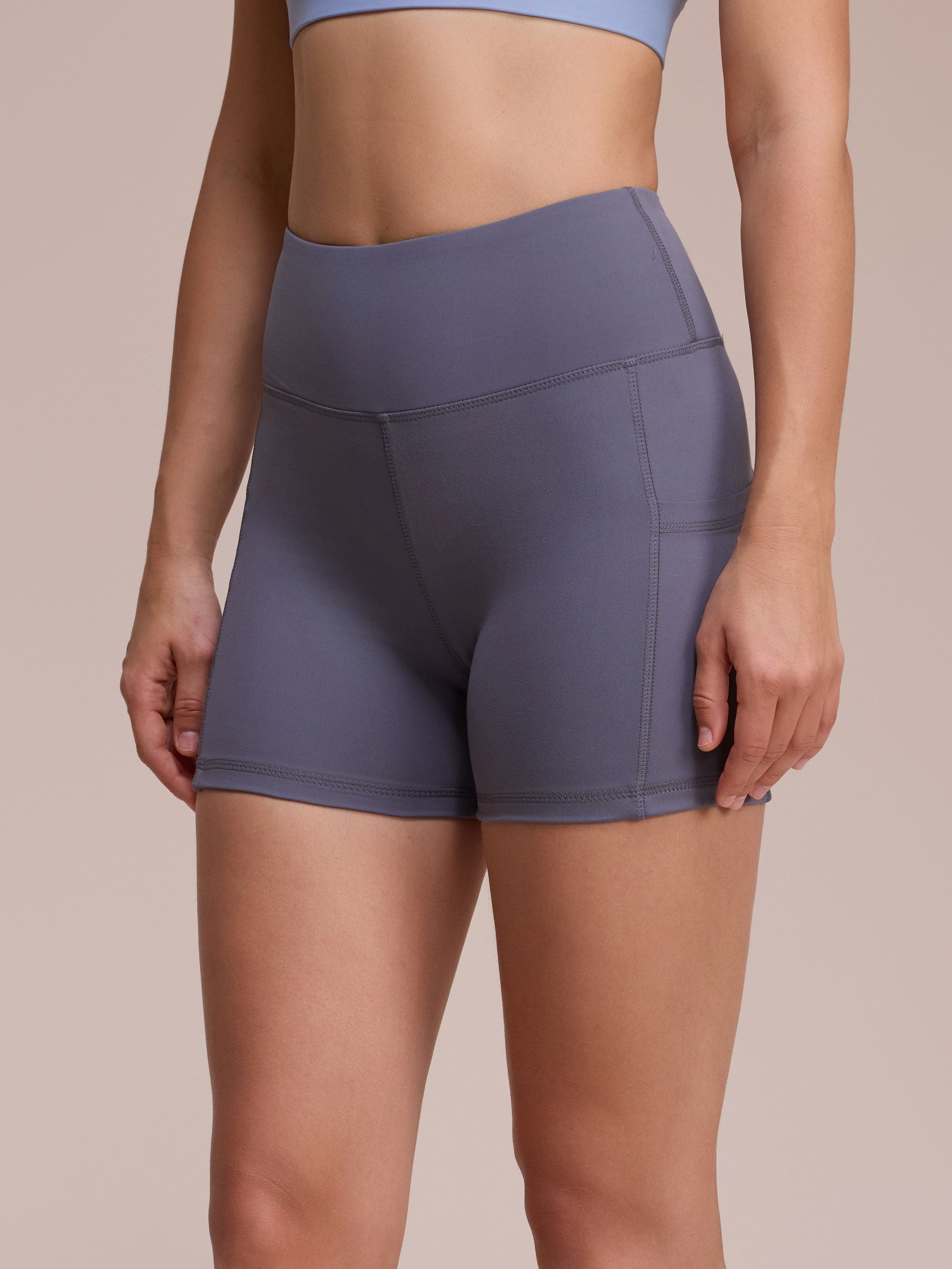 SHOWITTY 3 Pack 5" Plus Size Biker Shorts Women with Pockets