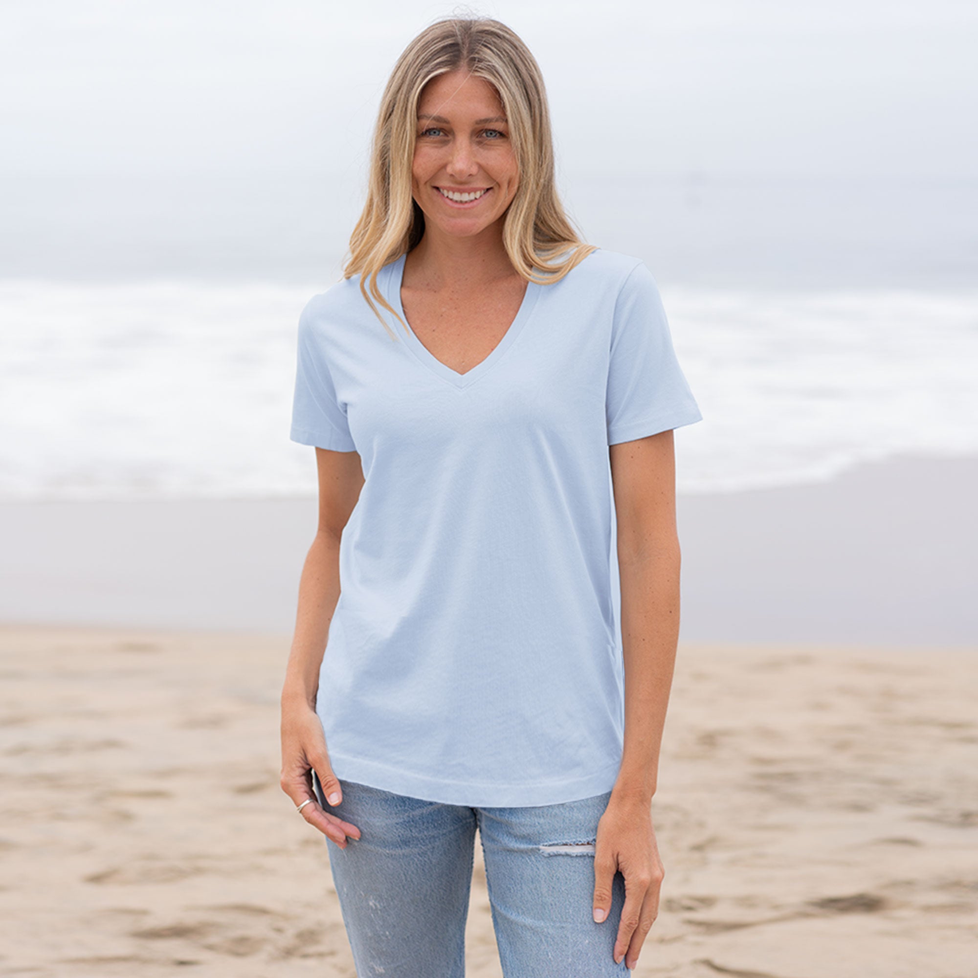 SHOWITTY 3-Pack Plus Size V-Neck T-Shirts for Women – Lightweight, Loose Fit Summer Essentials