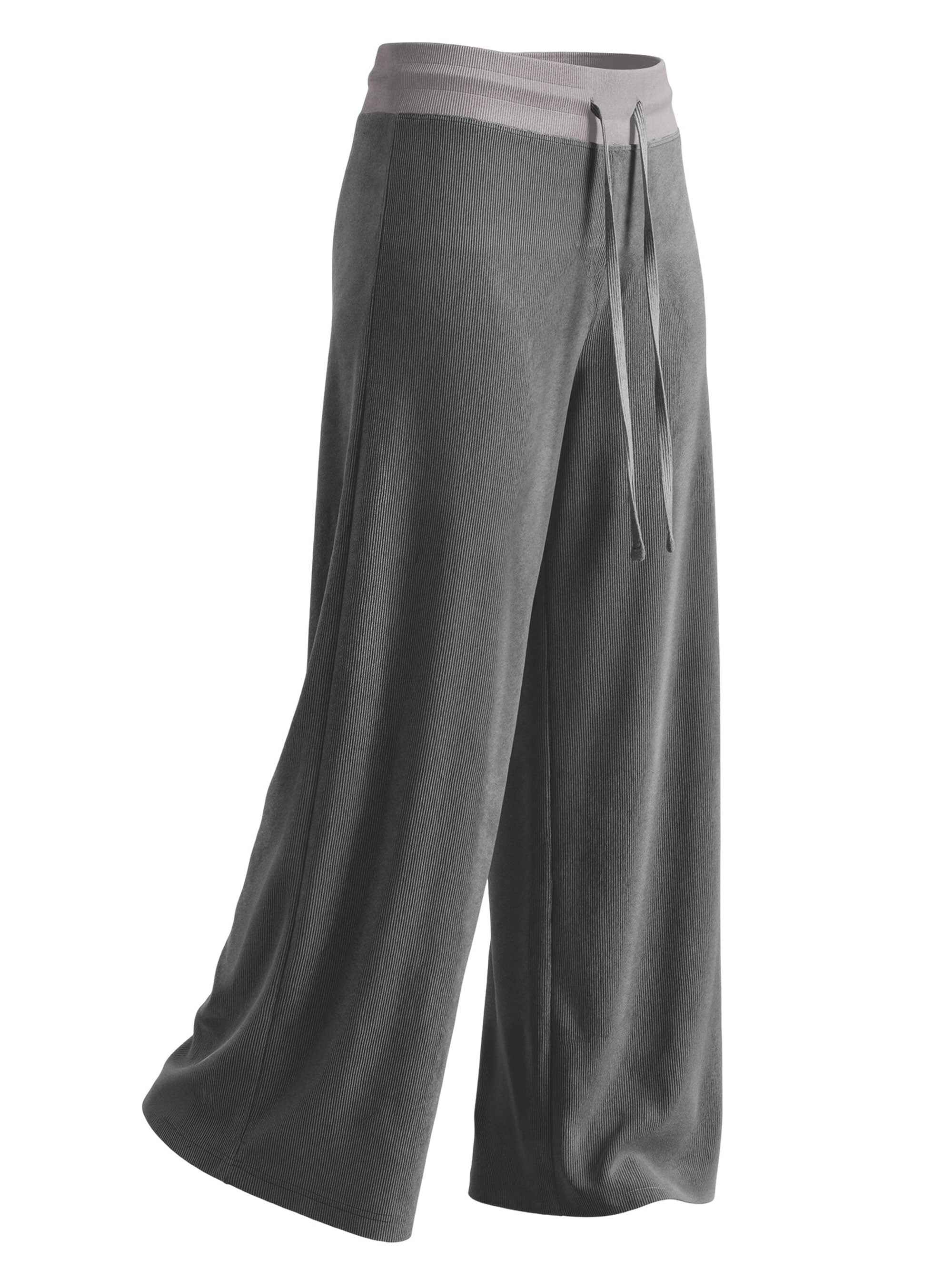 SHOWITTY Women’s Knit Wide Leg Lounge Pants – Soft, Breathable, High-Waisted Travel & Everyday Comfort