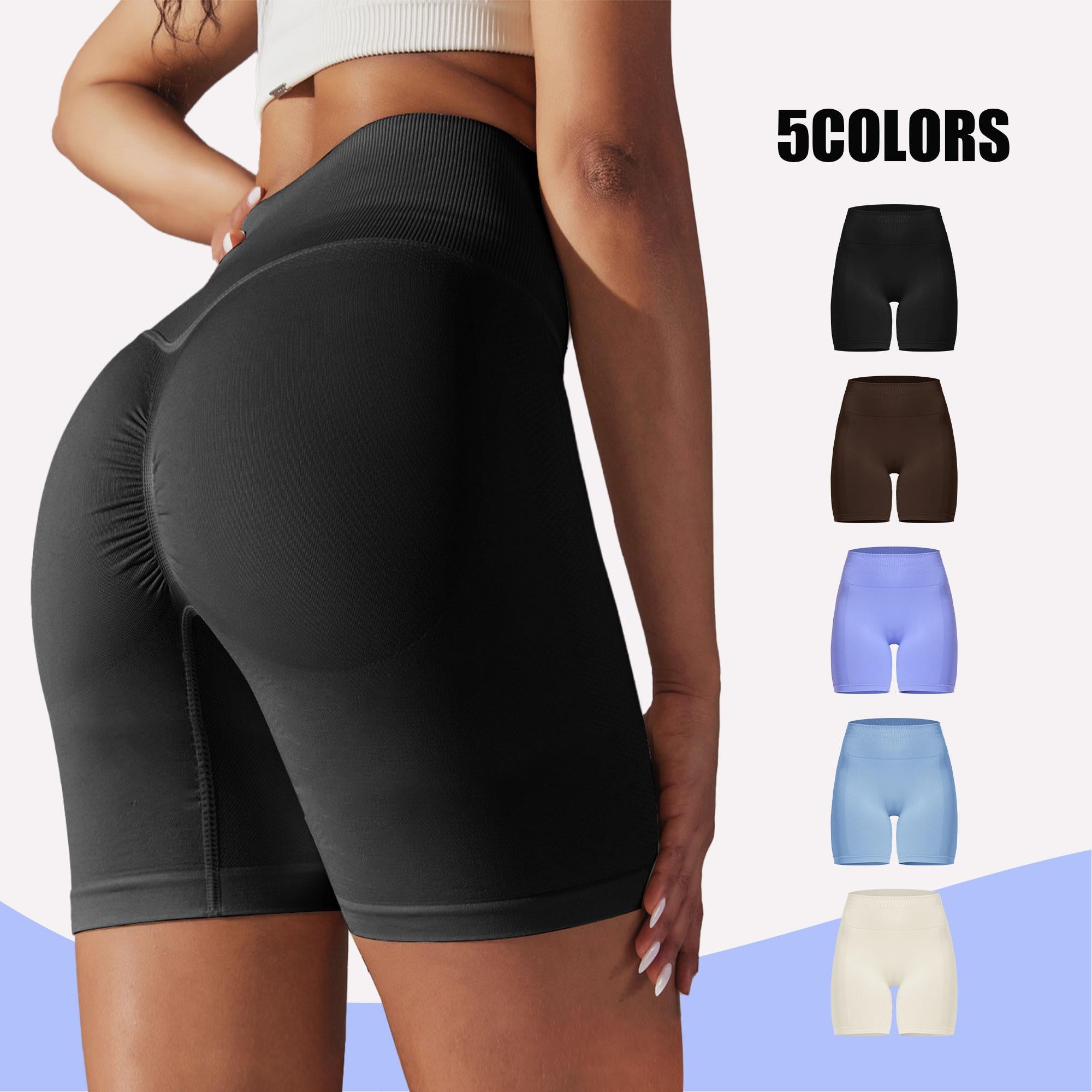 Viconow Workout Shorts for Women -8 Inch High Waist Tummy Control Bike Shorts for Gym Workout Athletic Running Yoga
