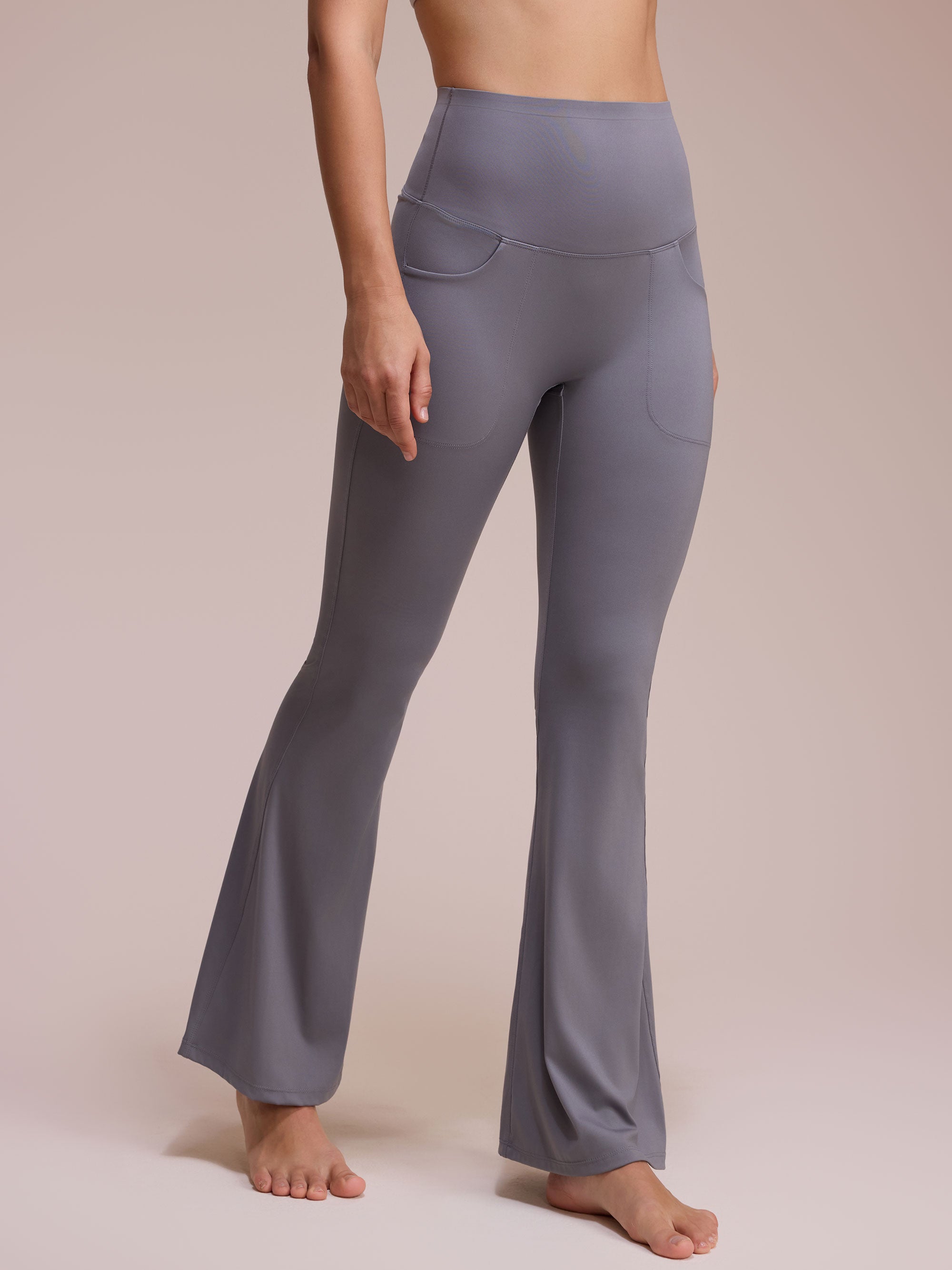 VICONOW Women’s Flare Leggings with Pockets – High Waist, Curve-Hugging Fit, Flattering Bootcut Style for Casual & Active Days