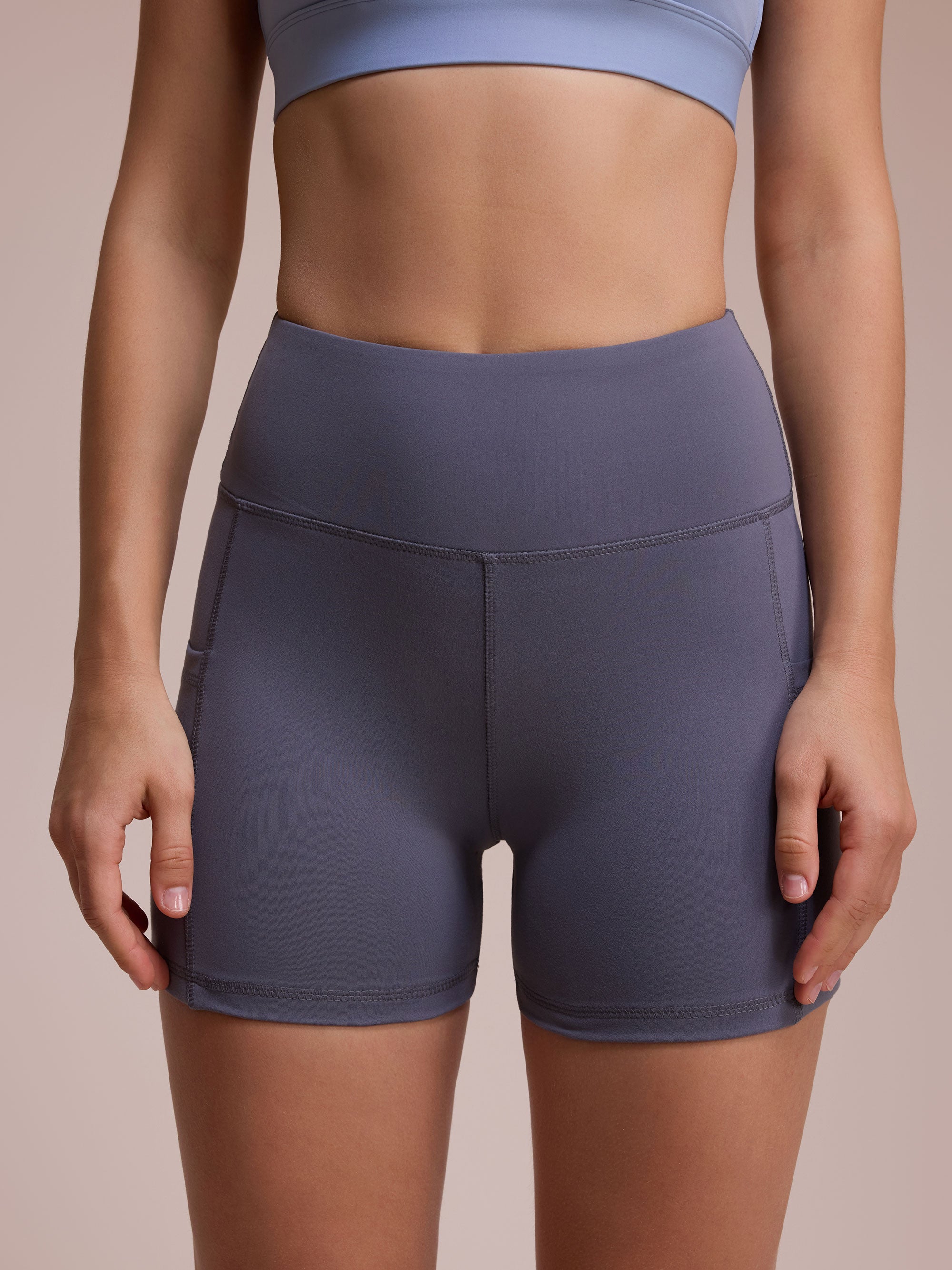 SHOWITTY 3 Pack 5" Plus Size Biker Shorts Women with Pockets