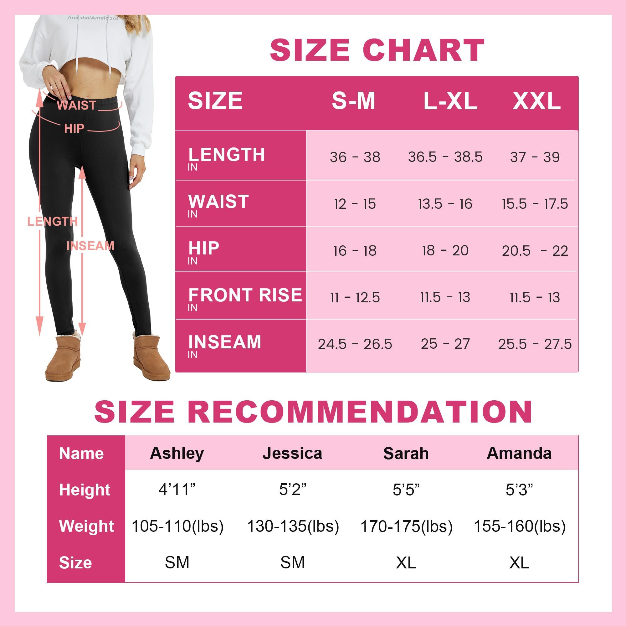 SHOWITTY Fleece Lined Leggings Women - Low Waisted Winter Yoga Pants Tummy Control Soft Thermal Warm for Hiking Workout