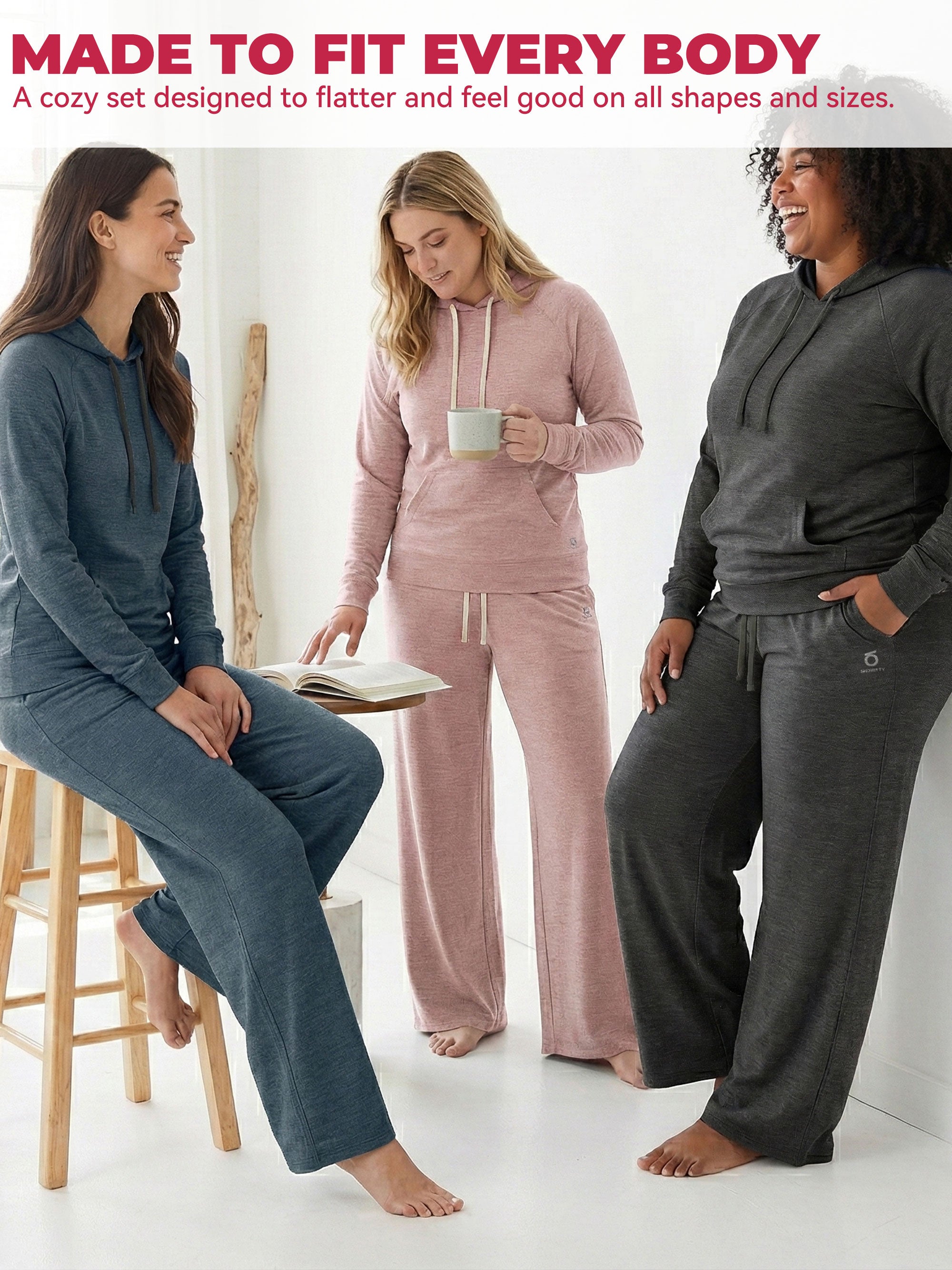 SHOWITTY EcoSoft Hoodie & Wide-Leg Sweatpants Set | Cozy, Sustainable & Effortlessly Stylish