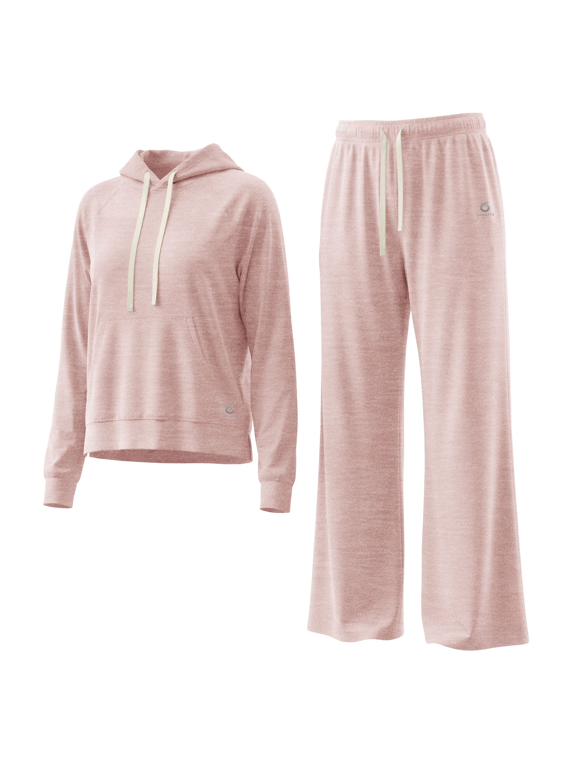 Showitty Lounge Sets for Women Sweatsuits 2 Piece Outfits Hoodies and Wide Leg Pants Matching Set Airport Travel Tracksuit