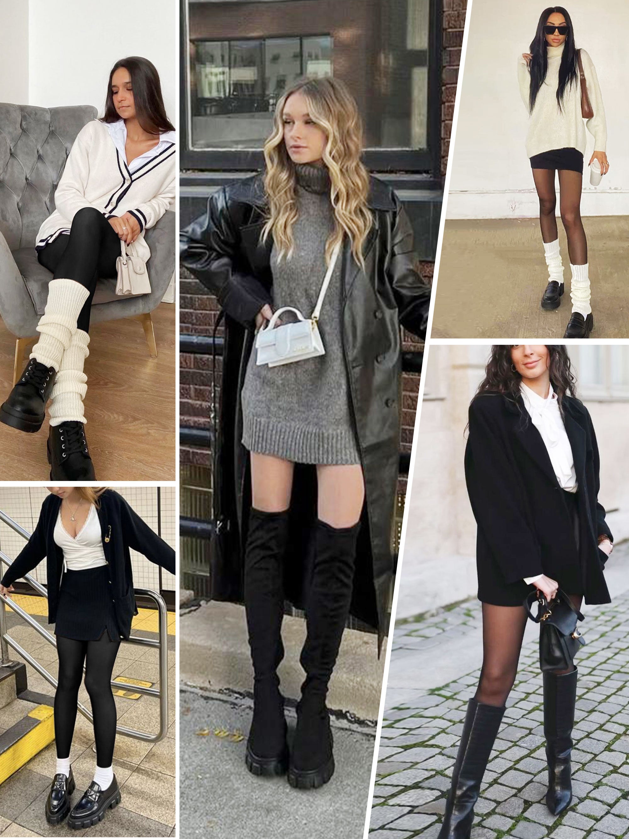 SHOWITTY 2-Pack Women’s Winter Fleece Lined Tights – High Waist Fake Translucent Thermal Pantyhose