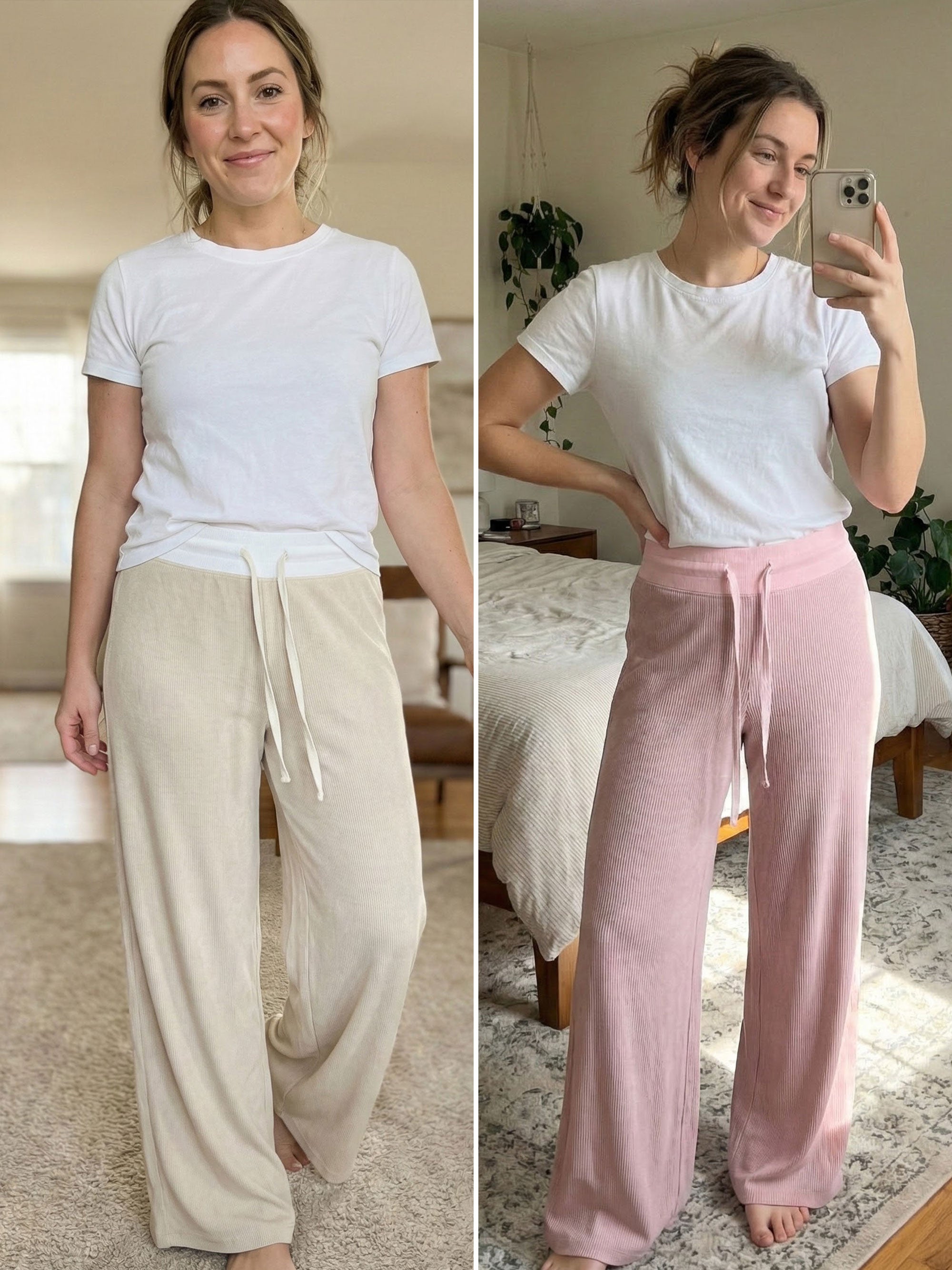SHOWITTY Women’s Knit Wide Leg Lounge Pants – Soft, Breathable, High-Waisted Travel & Everyday Comfort