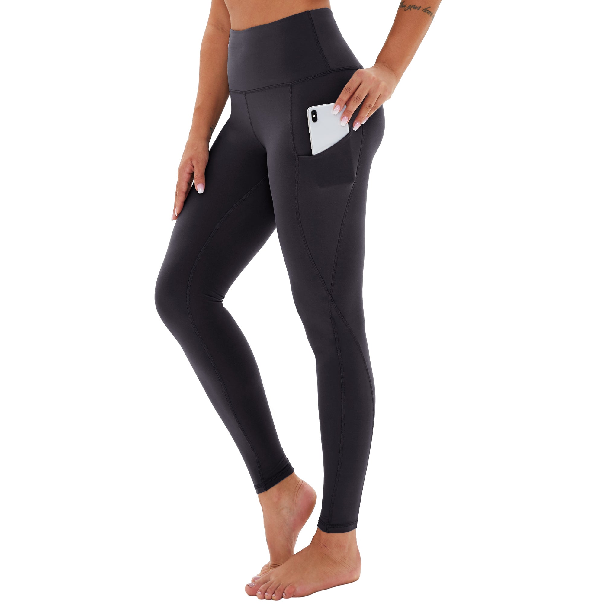 SHOWITTY Leggings for Women with Pockets - Plus Size High Waist Women's Workout Running Yoga Pants