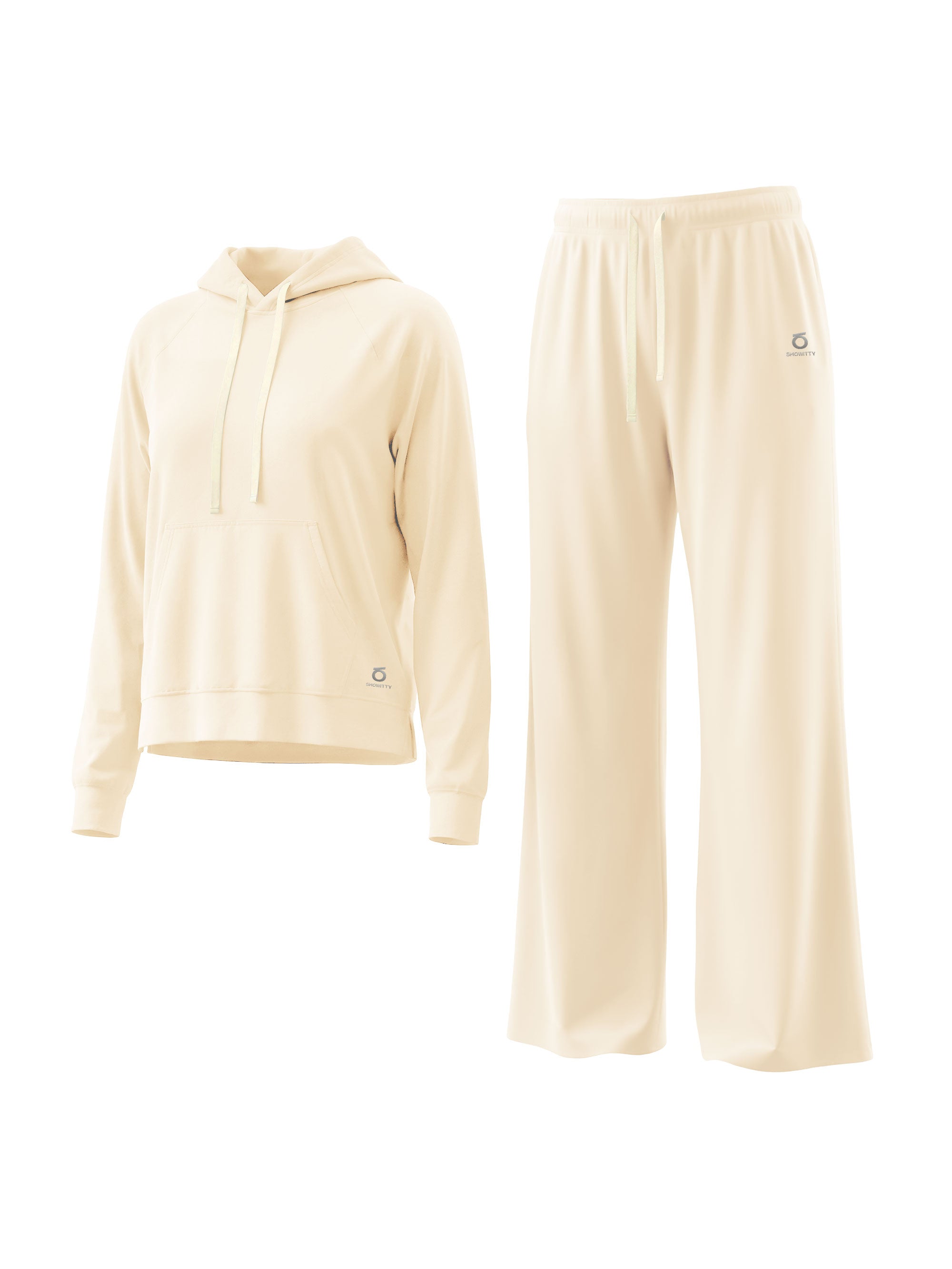 Showitty Lounge Sets for Women Sweatsuits 2 Piece Outfits Hoodies and Wide Leg Pants Matching Set Airport Travel Tracksuit