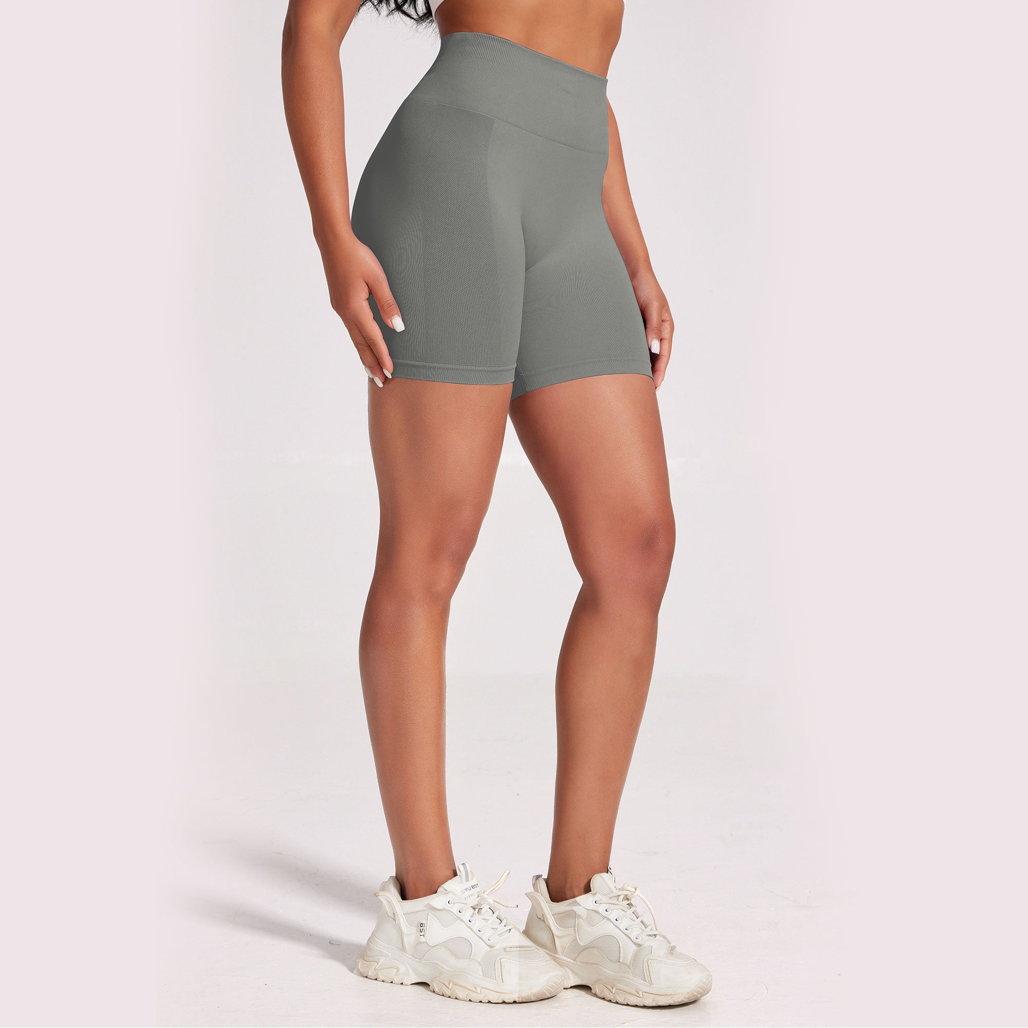 VICONOW Workout Shorts for Women - 5 Inch High Waist Tummy Control Bike Shorts for Gym Workout Athletic Running Yoga