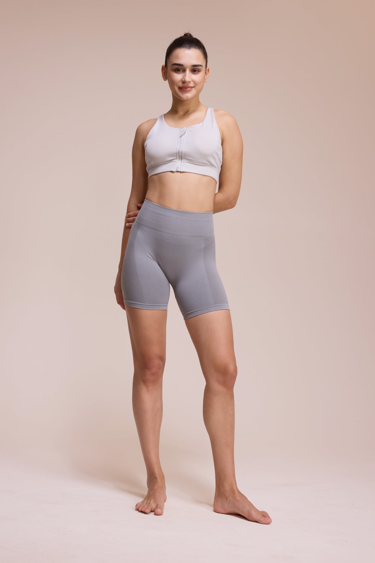 Viconow Workout Shorts for Women -8 Inch High Waist Tummy Control Bike Shorts for Gym Workout Athletic Running Yoga