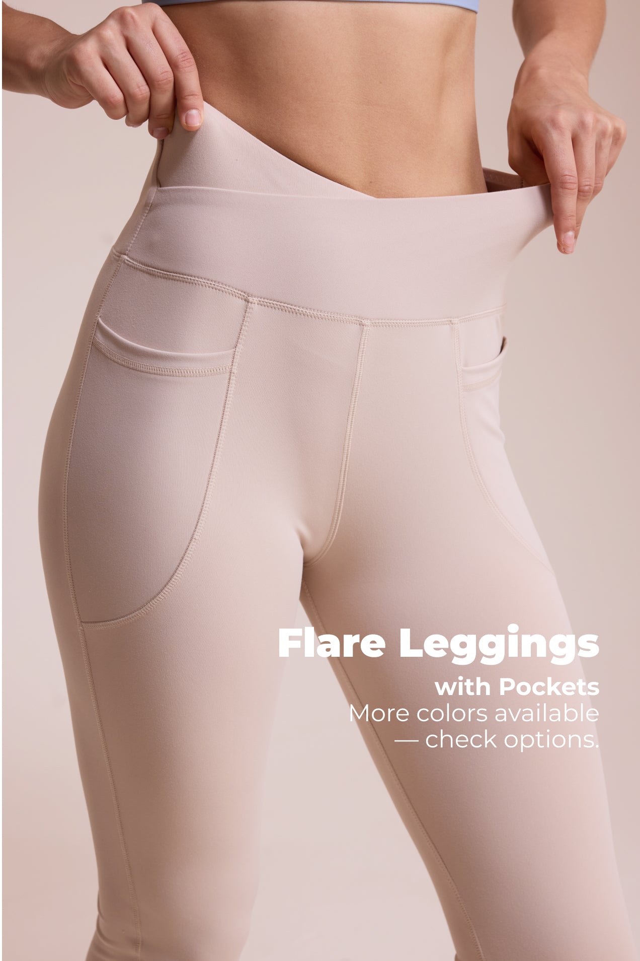 SHOWITTY Flare Leggings with Pockets for Women