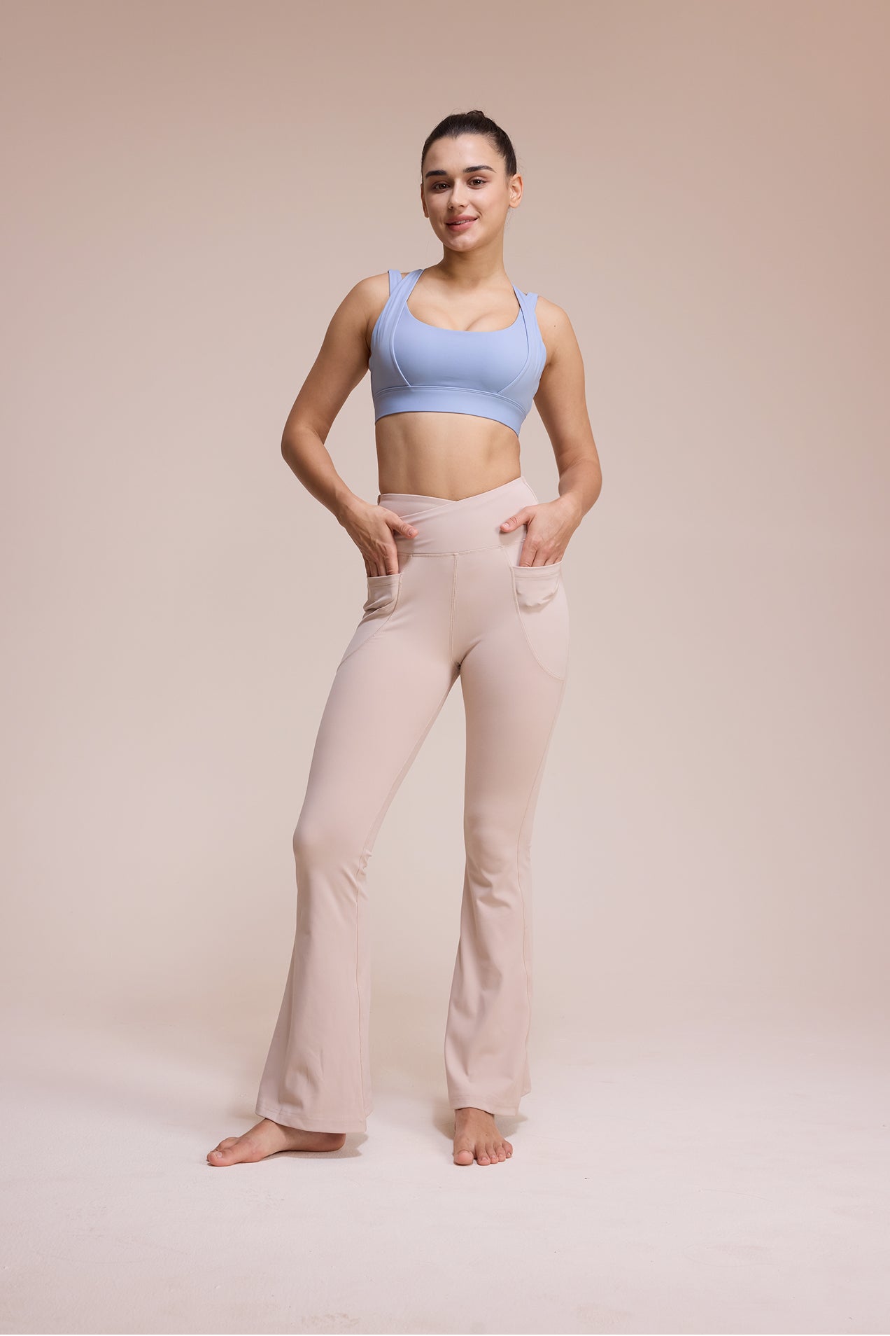 SHOWITTY Flare Leggings with Pockets for Women