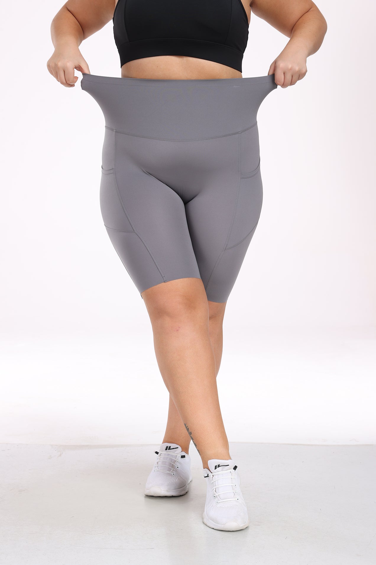 VICONOW Sculpting High-Waist Biker Shorts for Women – Powerful Tummy Control, Side Pockets, Perfect for Gym & Training