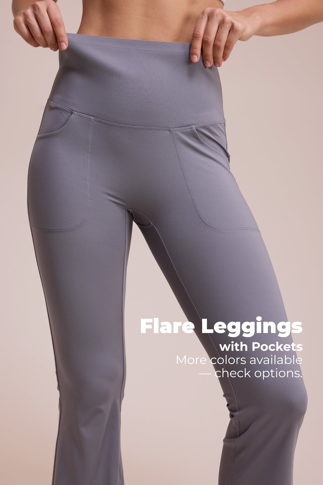 VICONOW Women’s Flare Leggings with Pockets – High Waist, Curve-Hugging Fit, Flattering Bootcut Style for Casual & Active Days
