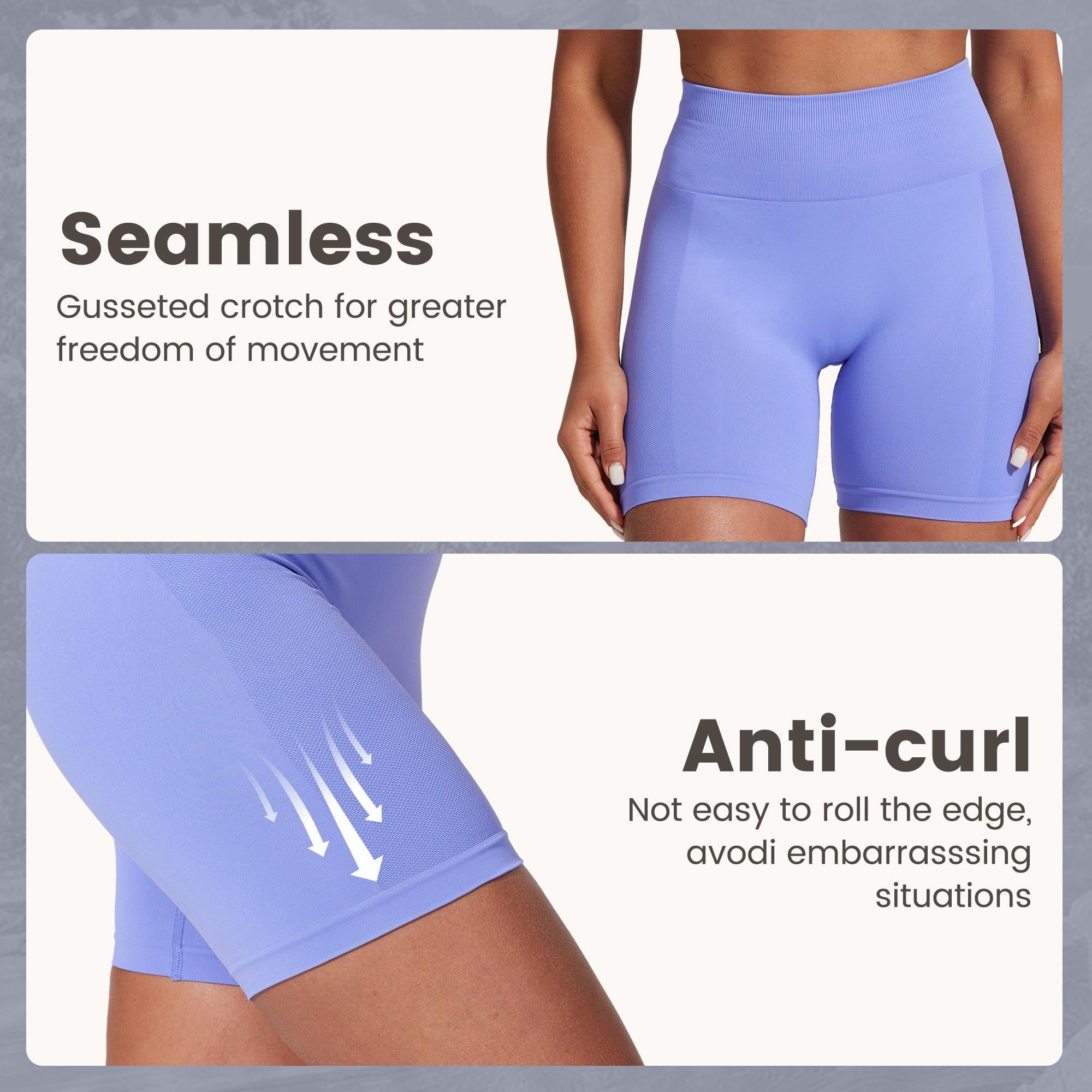 VICONOW Workout Shorts for Women - 5 Inch High Waist Tummy Control Bike Shorts for Gym Workout Athletic Running Yoga