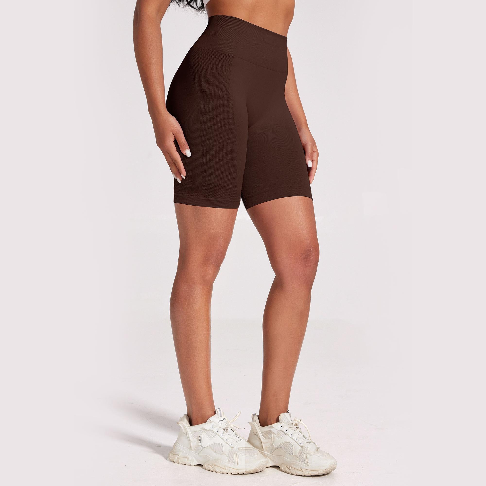 Viconow Workout Shorts for Women -8 Inch High Waist Tummy Control Bike Shorts for Gym Workout Athletic Running Yoga
