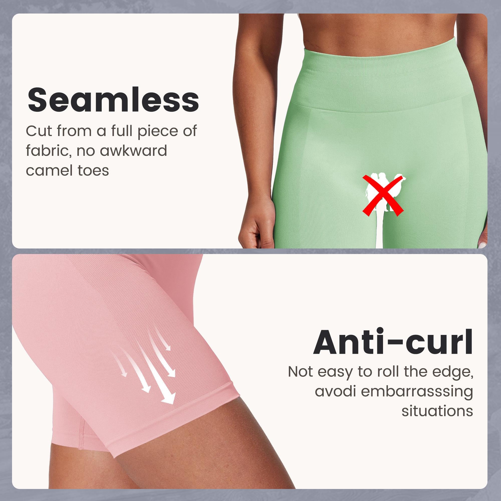 Viconow Workout Shorts for Women -8 Inch High Waist Tummy Control Bike Shorts for Gym Workout Athletic Running Yoga