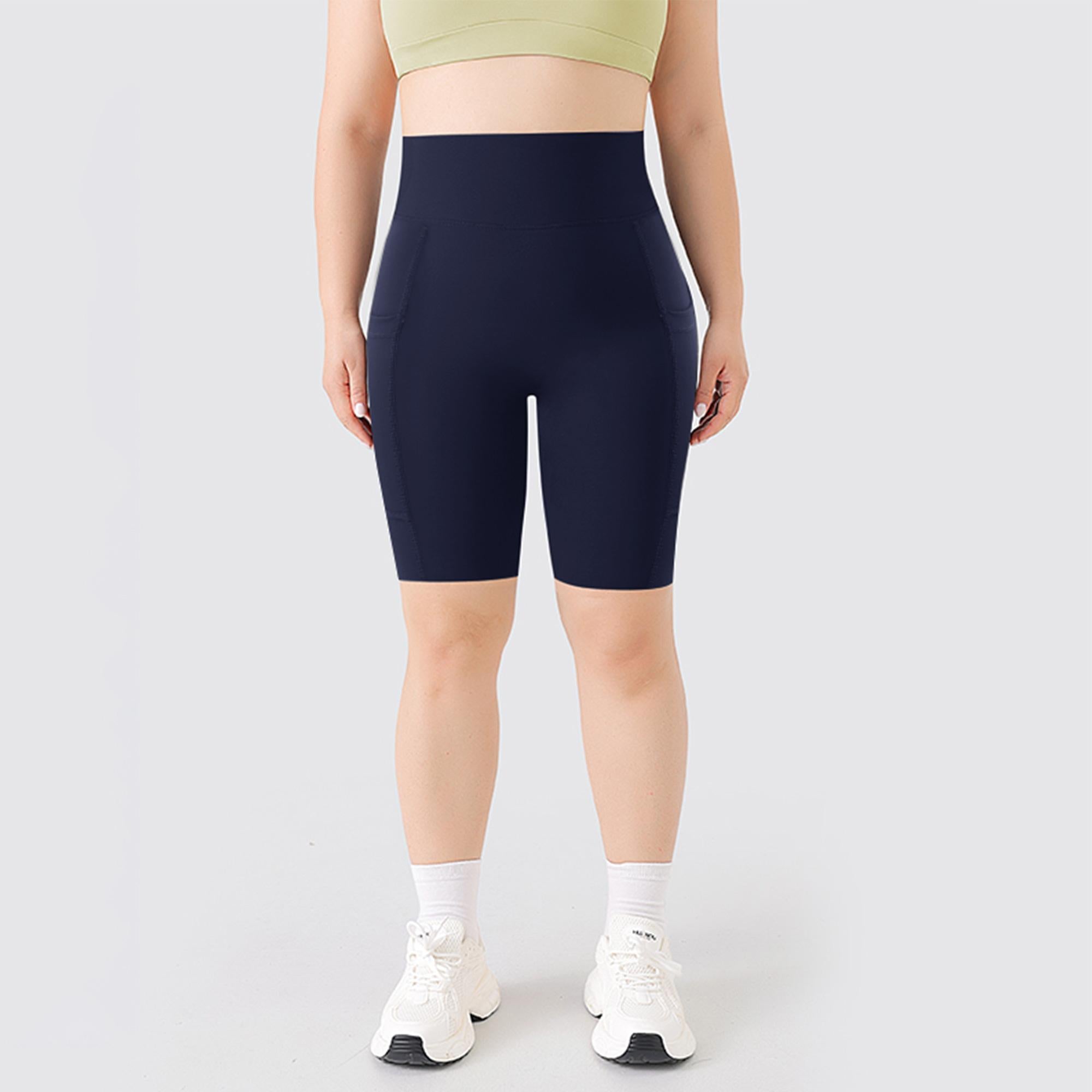 VICONOW Sculpting High-Waist Biker Shorts for Women – Powerful Tummy Control, Side Pockets, Perfect for Gym & Training
