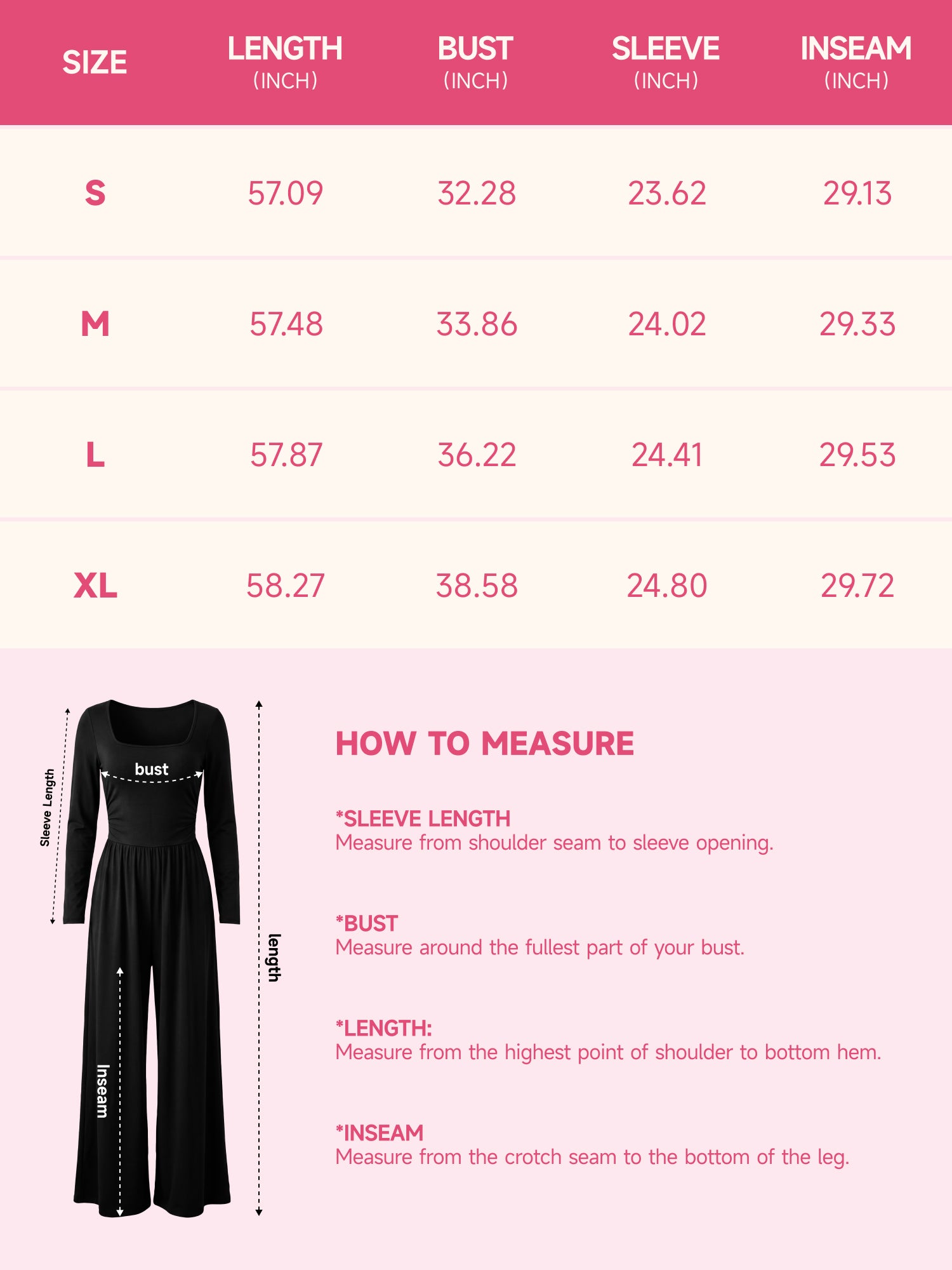 【One & Done】SHOWITTY Womens Long Sleeve Wide Leg Jumpsuit Square Neck Stretchy One Piece Outfit Casual Romper