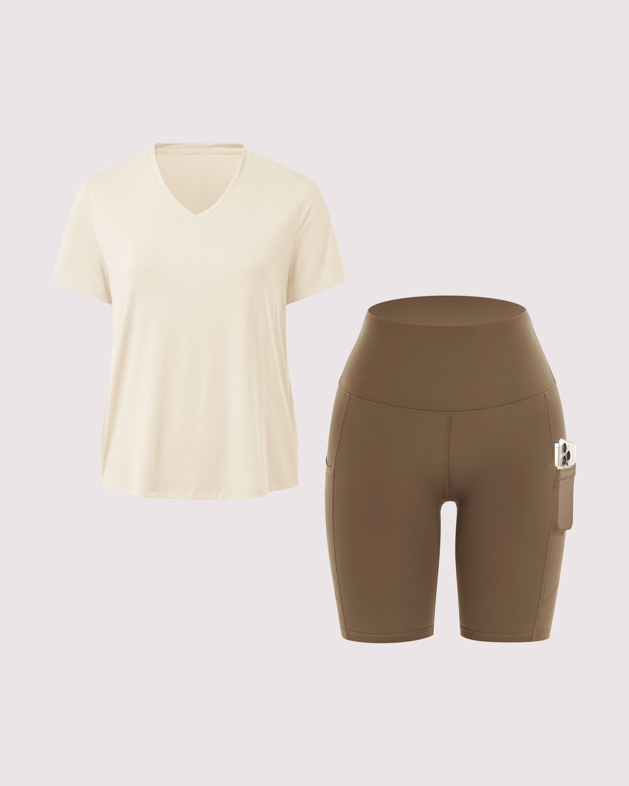 SHOWITTY Women’s Summer Lounge Set – Relaxed Fit Tee and Comfy Shorts, 2-Piece Matching Set for Home, Workout, or Running Errands