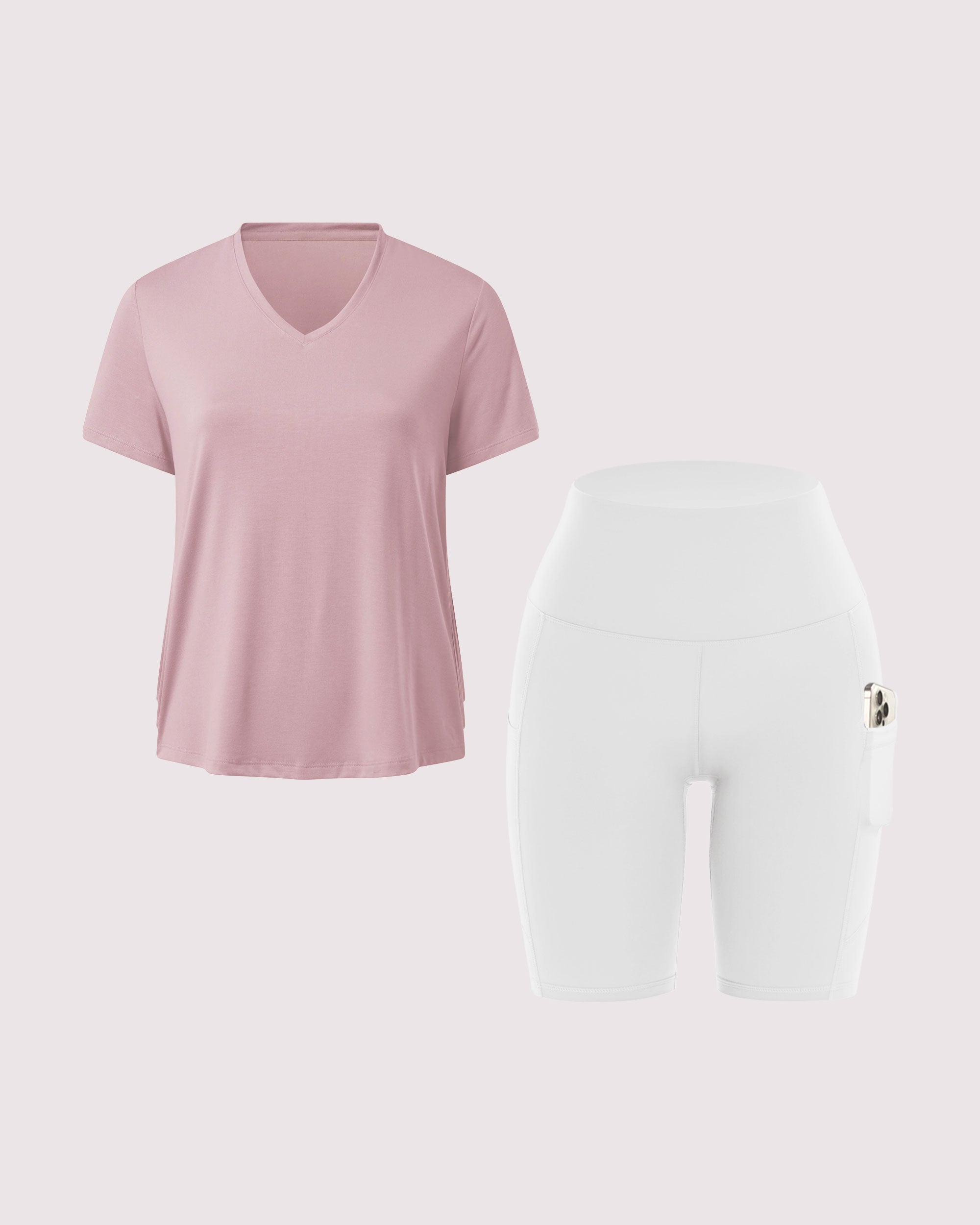SHOWITTY Women’s Summer Lounge Set – Relaxed Fit Tee and Comfy Shorts, 2-Piece Matching Set for Home, Workout, or Running Errands