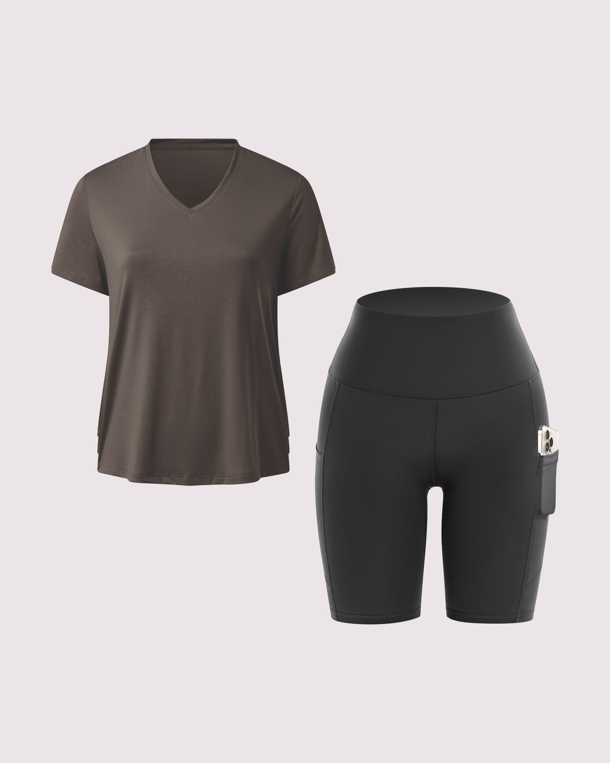SHOWITTY Women’s Summer Lounge Set – Relaxed Fit Tee and Comfy Shorts, 2-Piece Matching Set for Home, Workout, or Running Errands